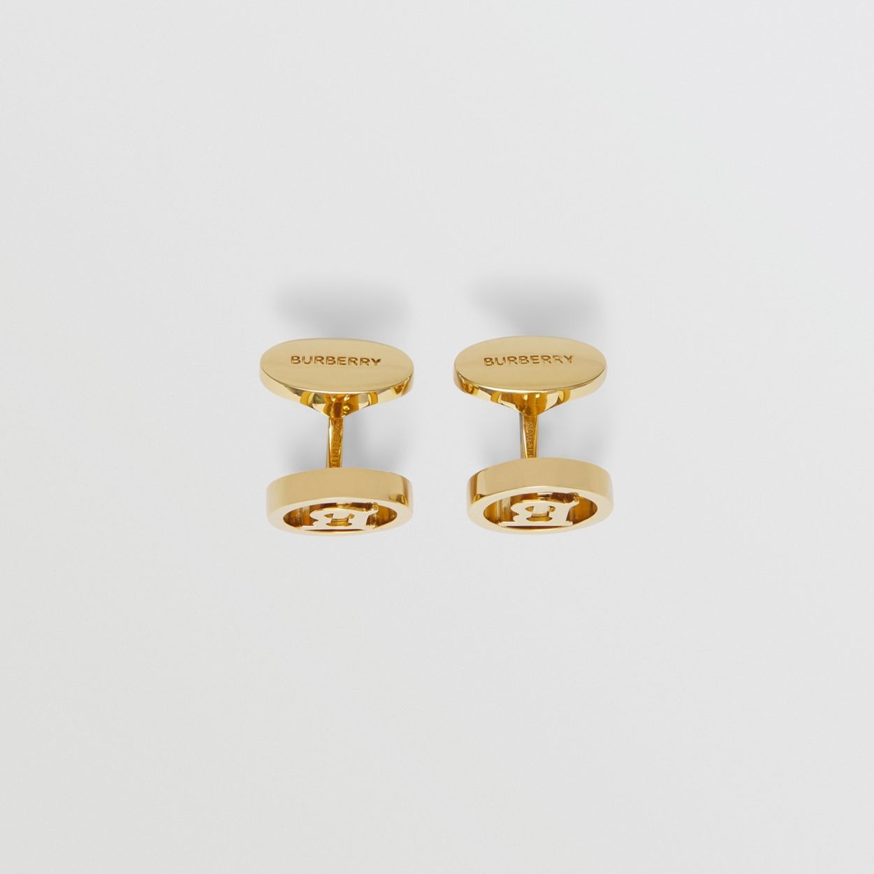 Monogram Motif Gold-plated Cufflinks - 3