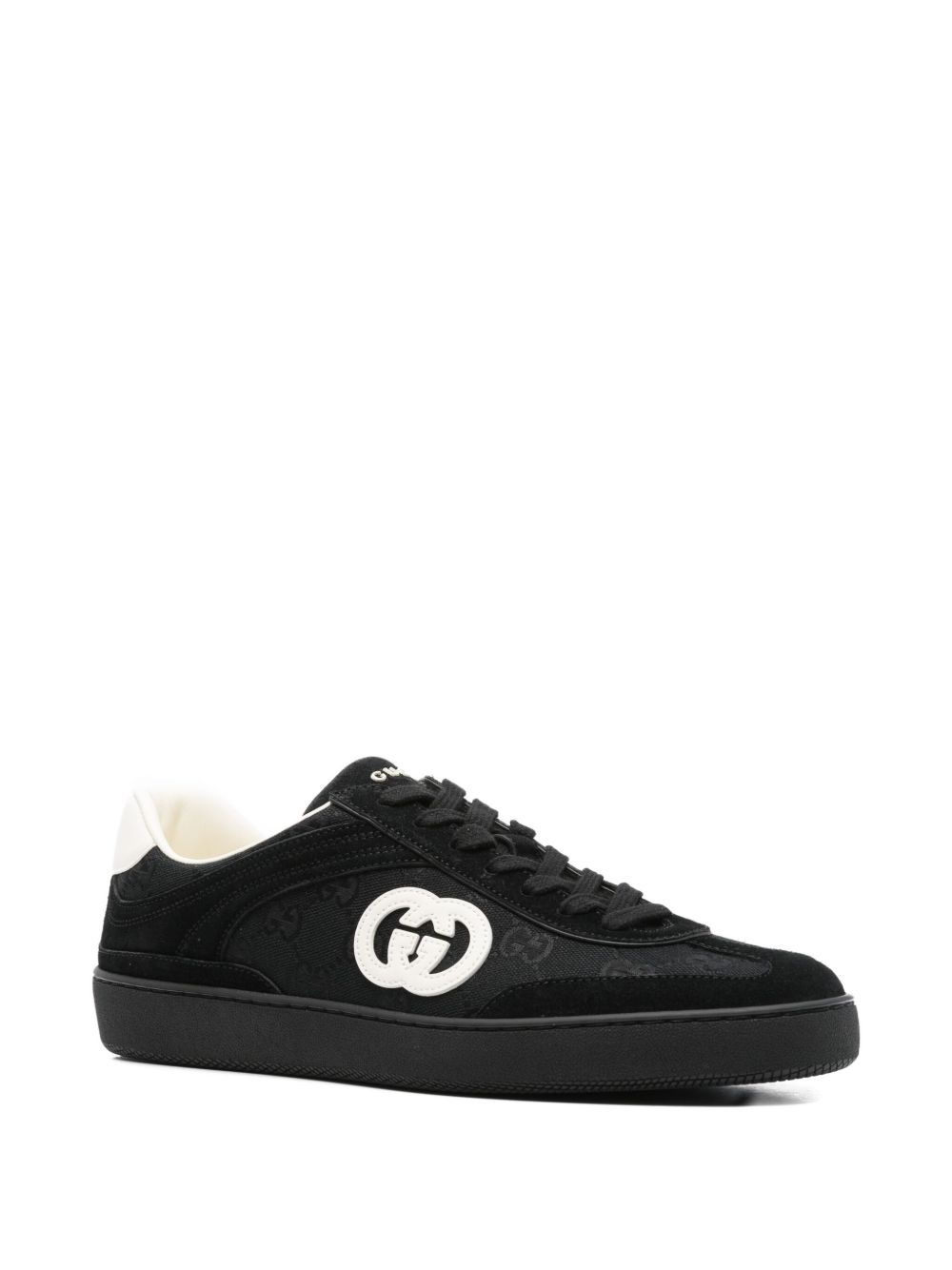 monogram lace-up sneakers - 2