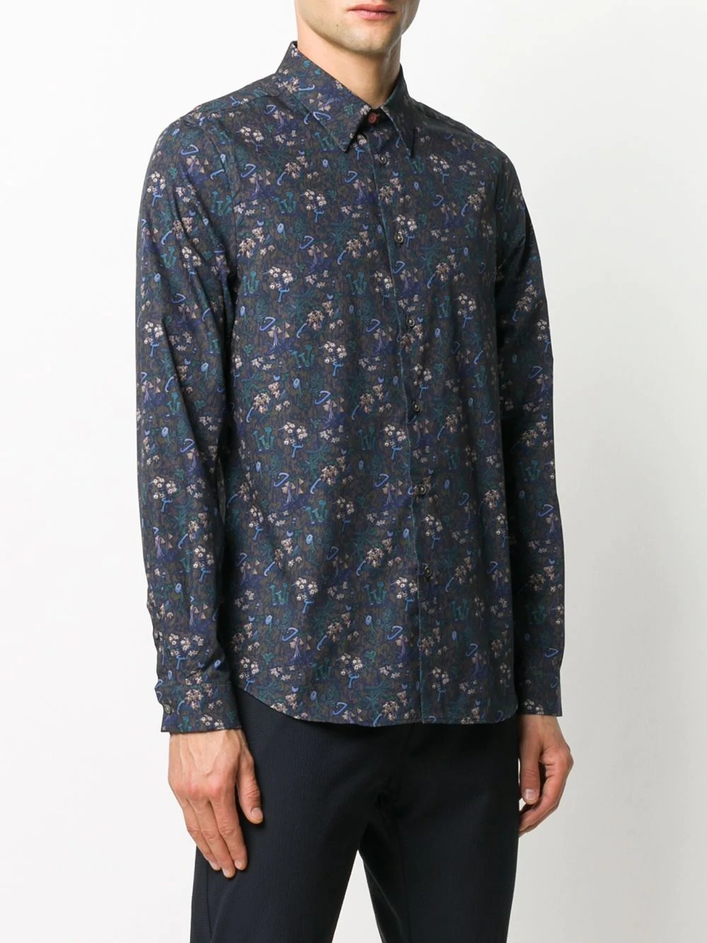 floral print tailored shirt - 3