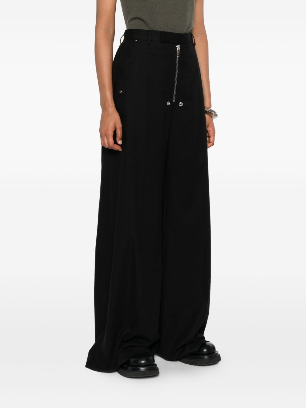 zip-fly button trousers - 3