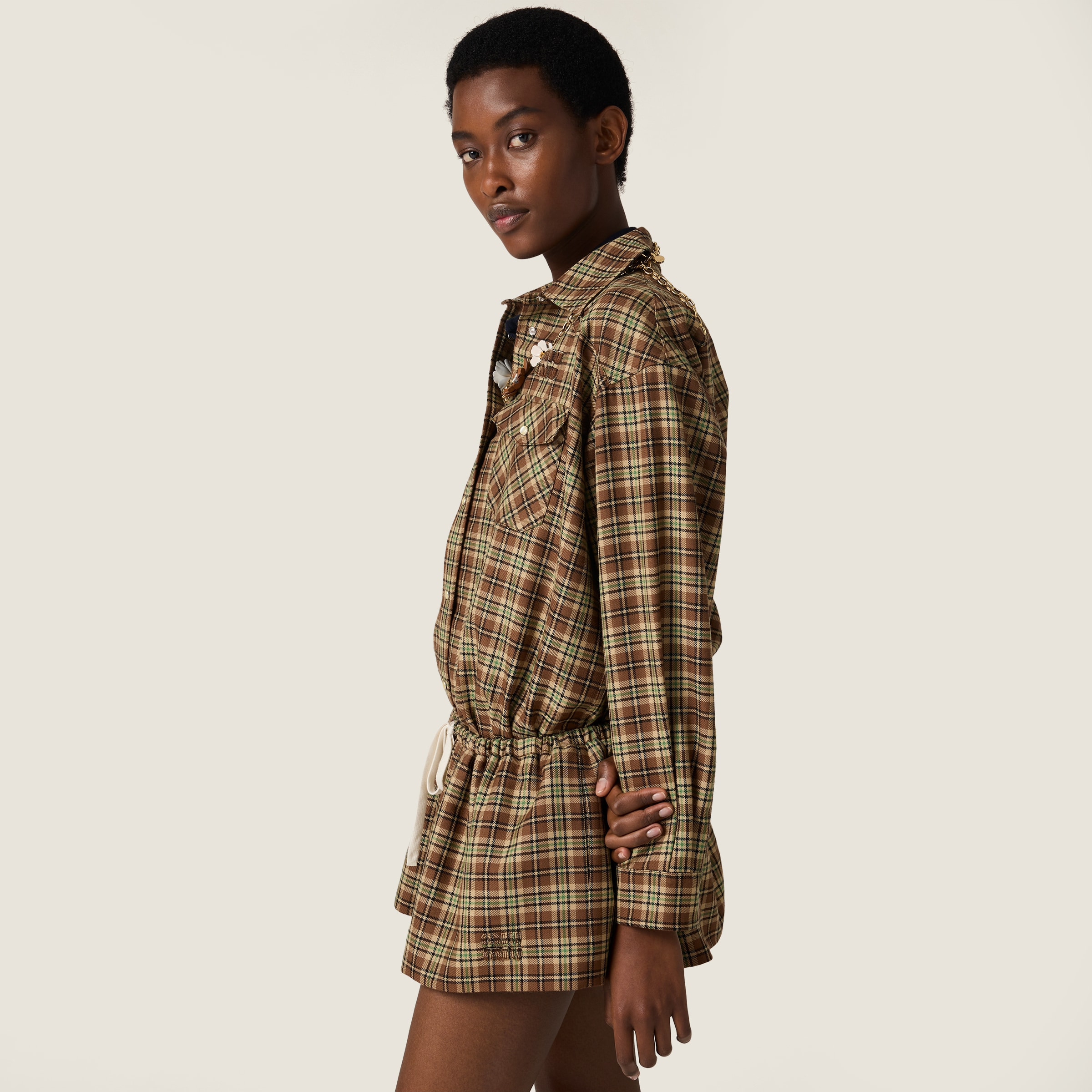 Plaid miniskirt - 5