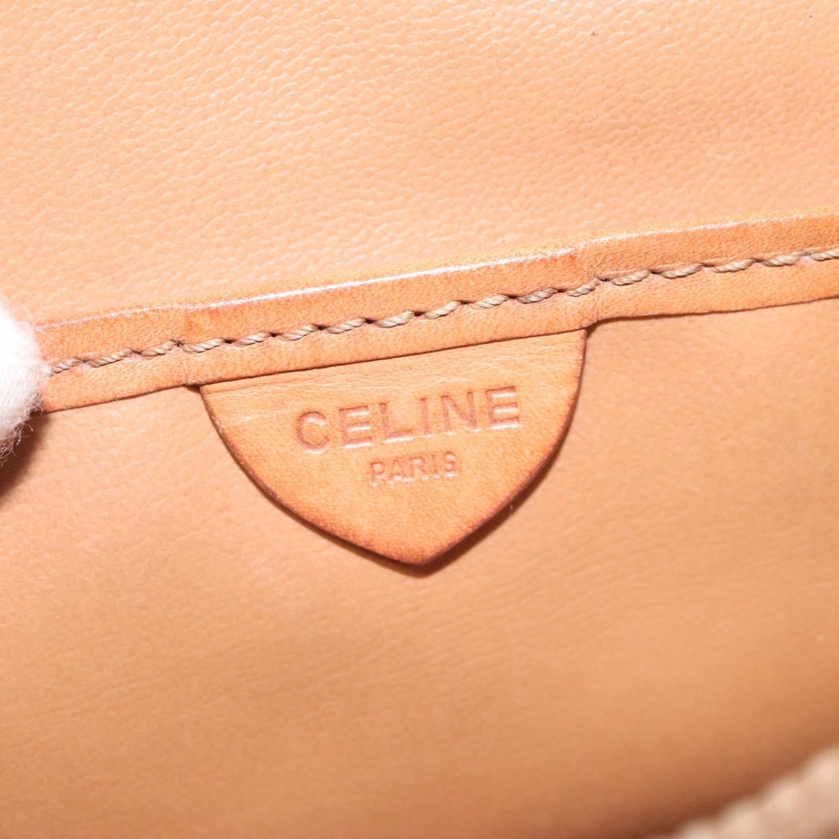 CELINE Macadam Canvas Hand Bag Pvc Leather Brown - 16