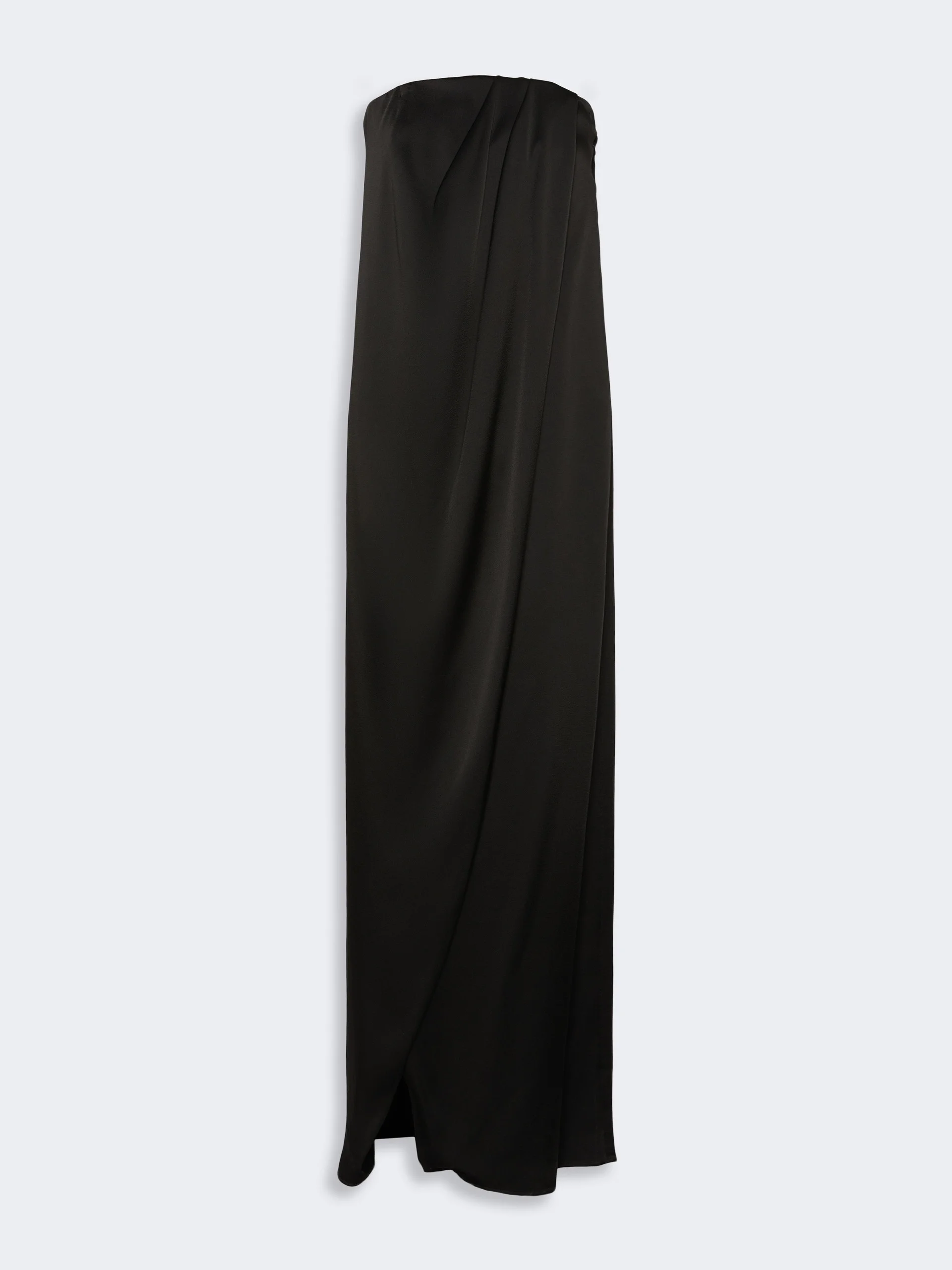 FUMI Envers satin bustier dress - BLACK - 1