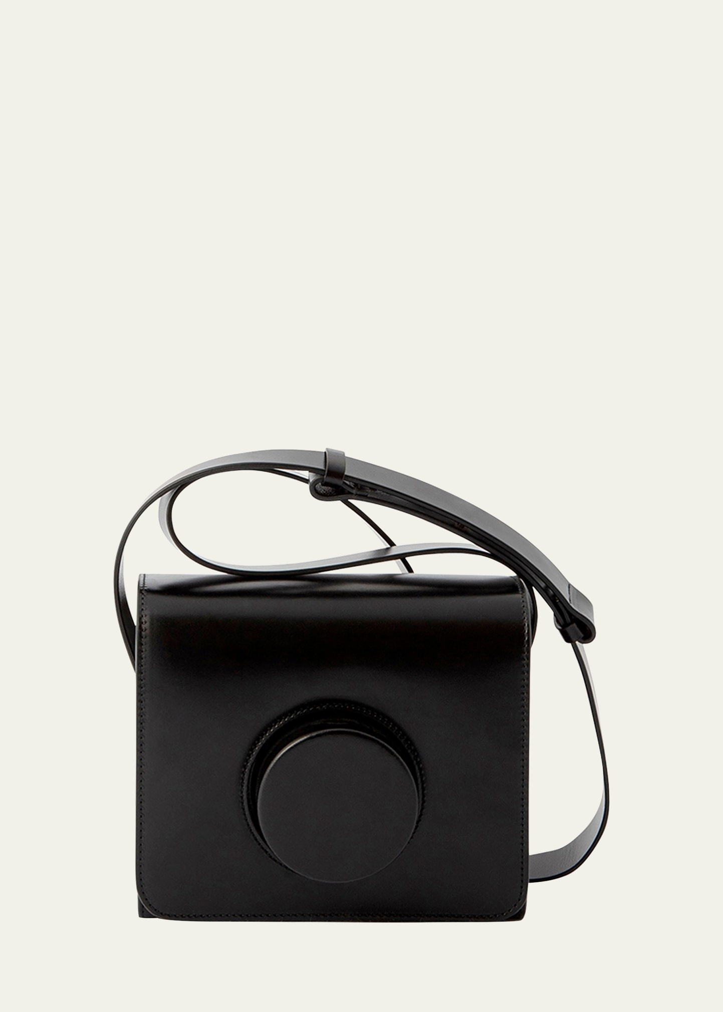 Flap Leather Camera Crossbody Bag - 1