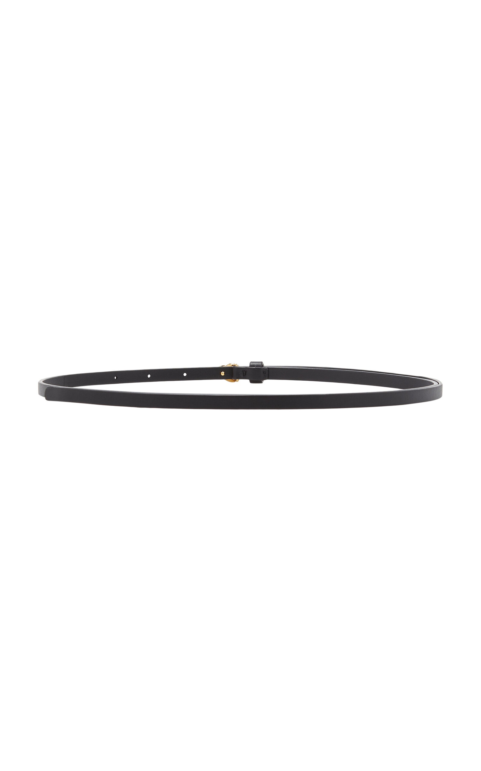 Long Knot Leather Belt black - 2