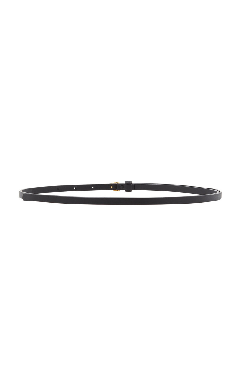 Bottega Veneta Long Knot Leather Belt black outlook