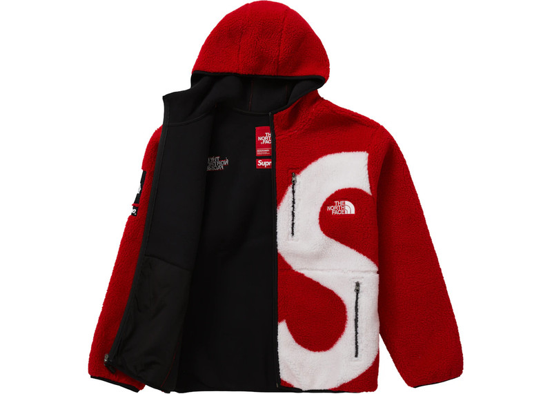 Supreme Supreme The North Face S Logo Fleece Jacket Red outlook