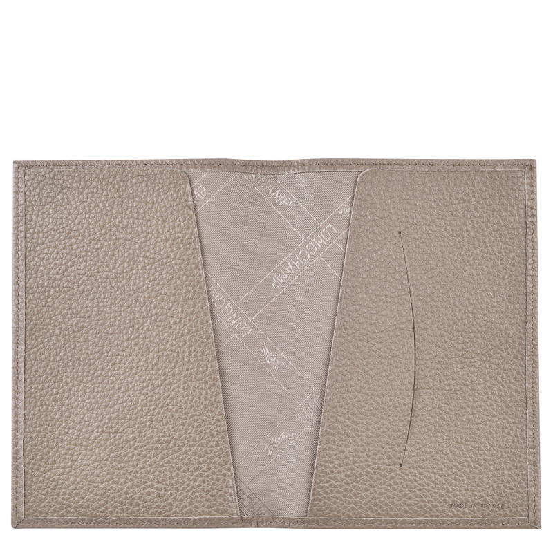 Longchamp Le Foulonné Passport cover Turtledove - Leather outlook