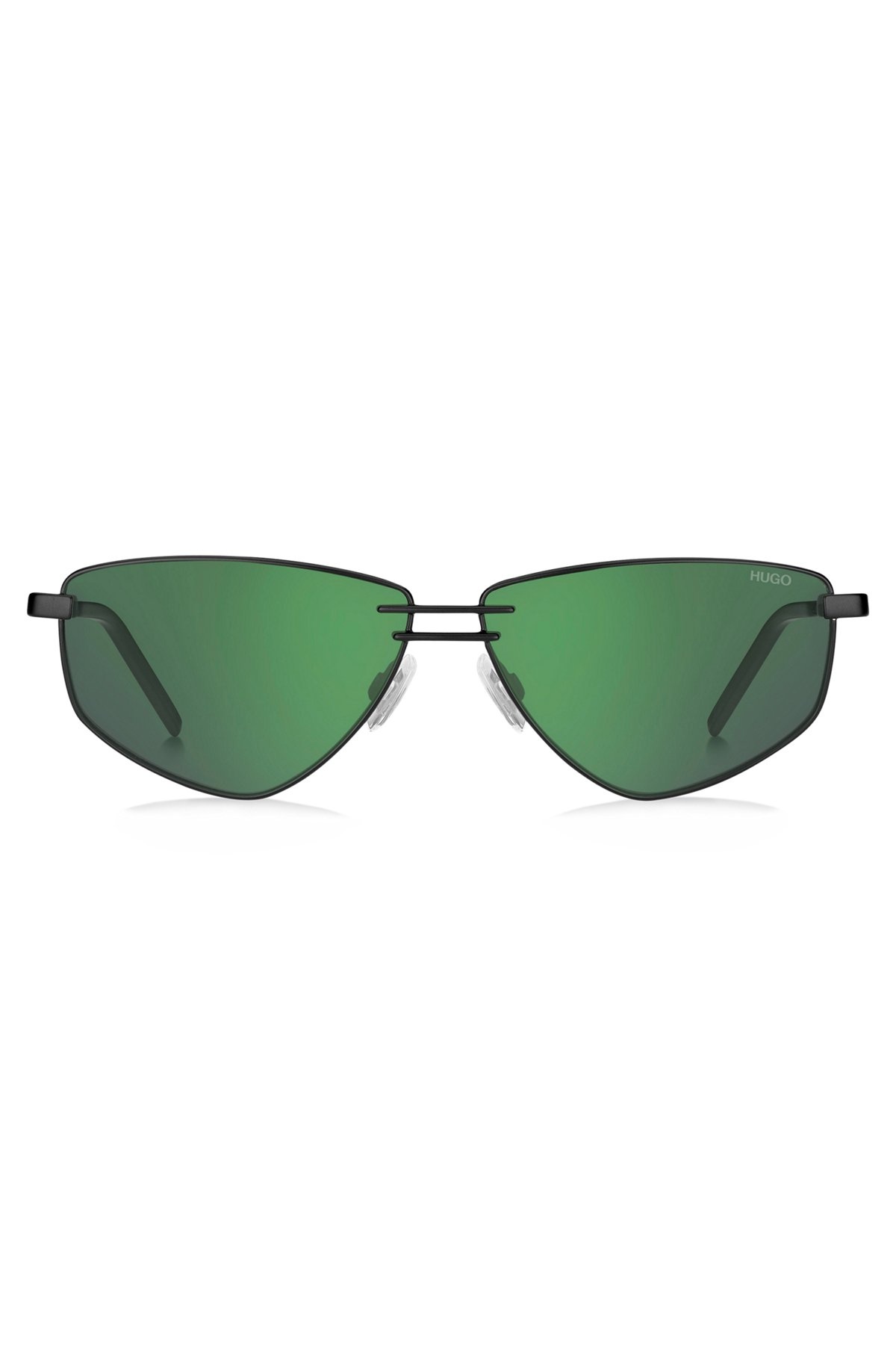 DOUBLE-BRIDGE SUNGLASSES WITH GREEN LENSES - 3