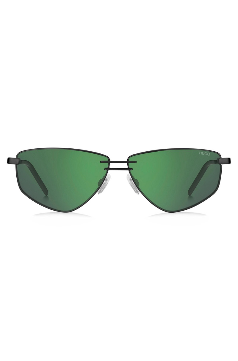 DOUBLE-BRIDGE SUNGLASSES WITH GREEN LENSES 3