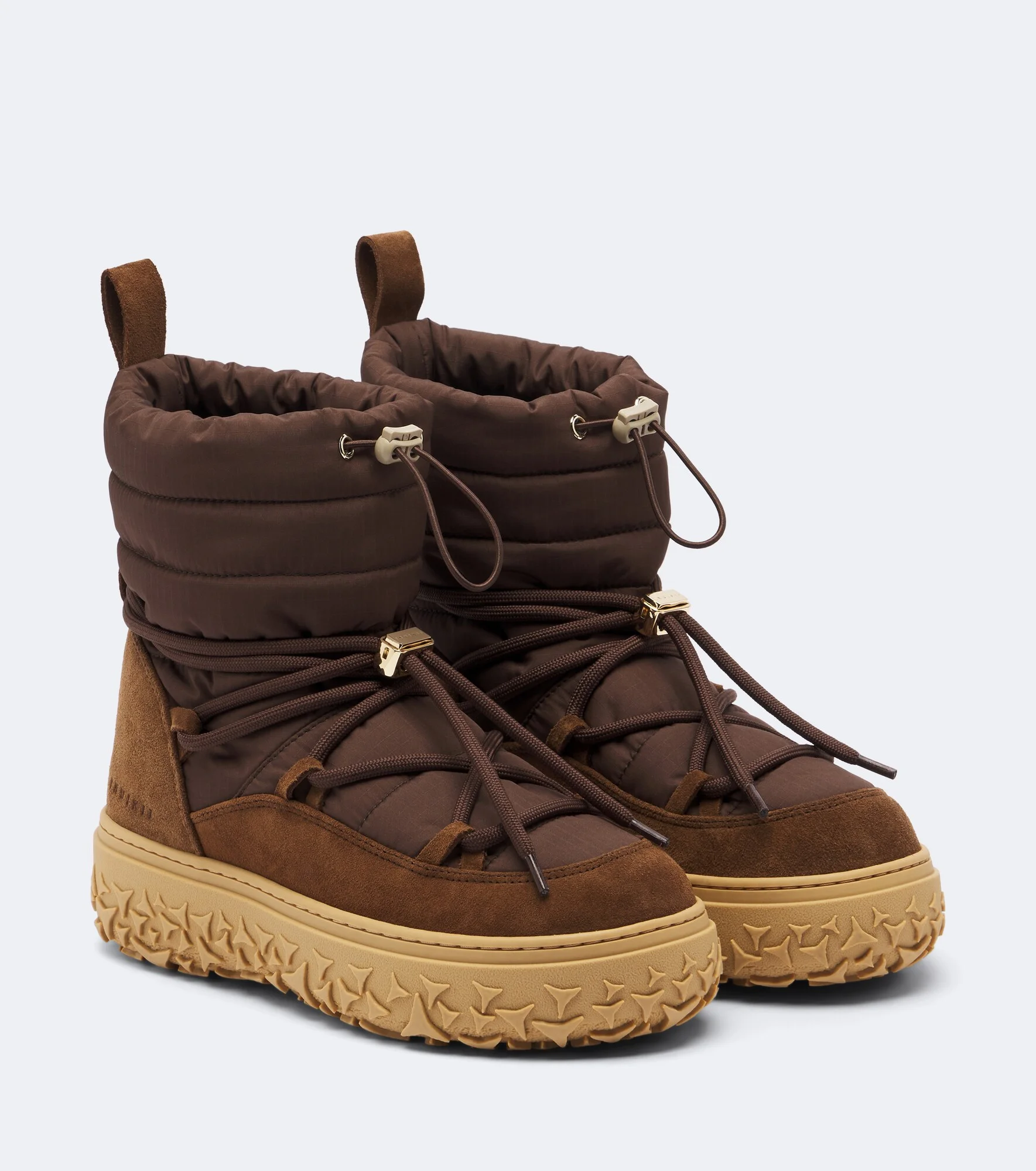 Technical suede-trimmed snow boots - 1