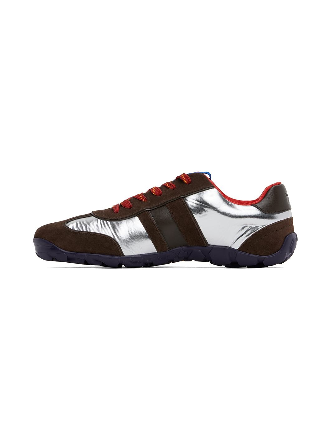 WALES BONNER Brown & Silver Cadence Sneakers | REVERSIBLE
