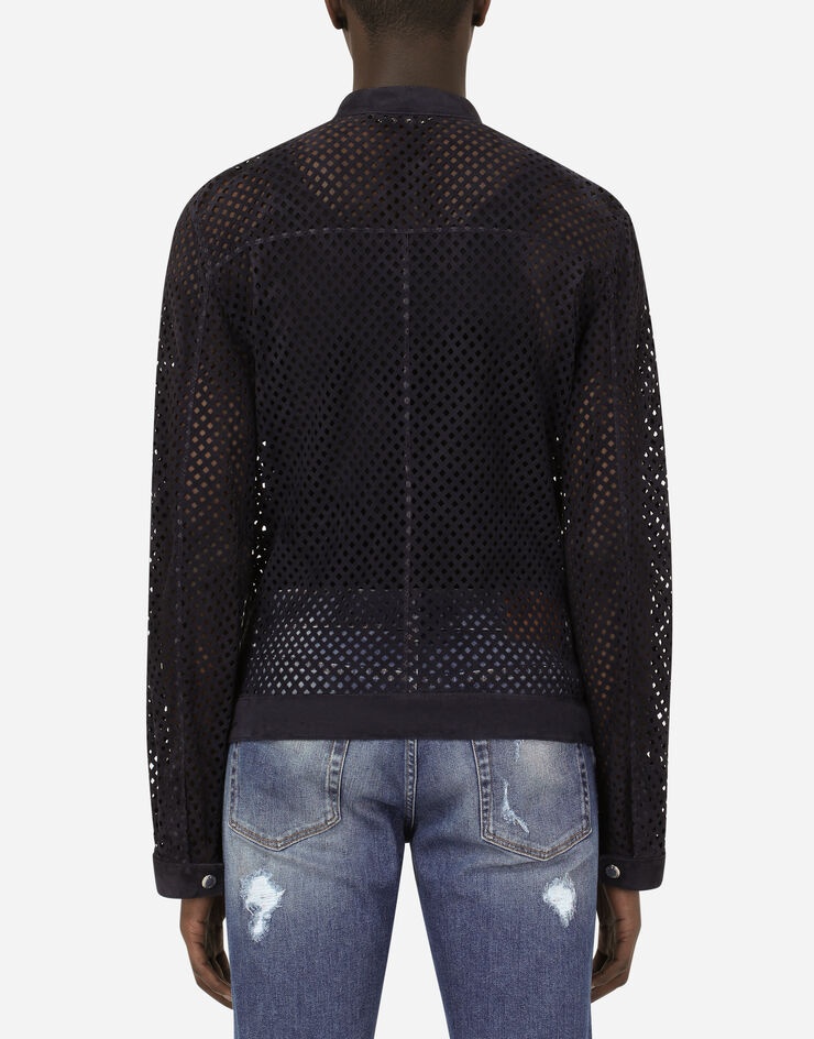 Perforated suede jacket - 2