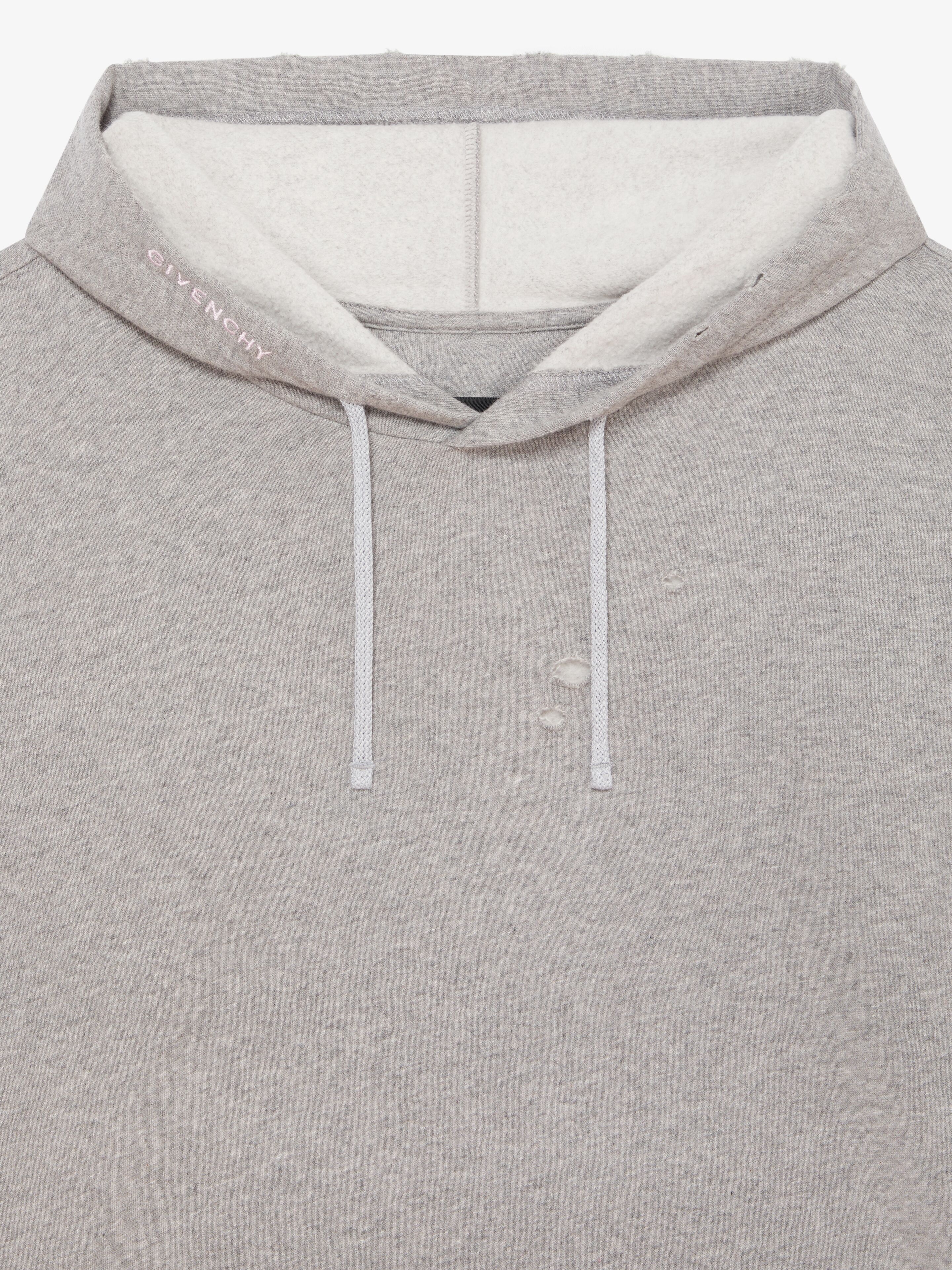 CUT & SEWN HOODIE IN FLEECE - 6