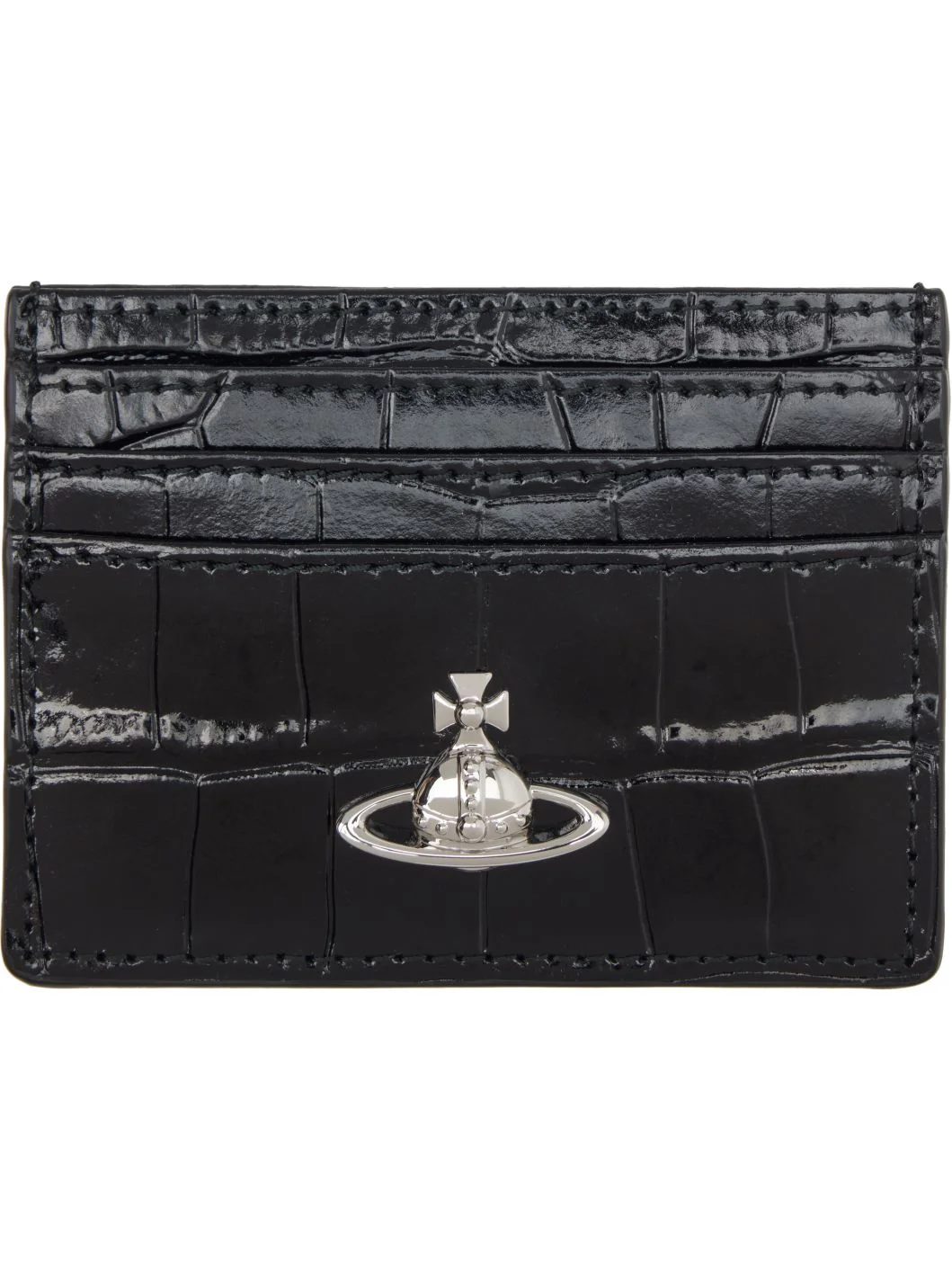 Black Flat Card Holder - 1
