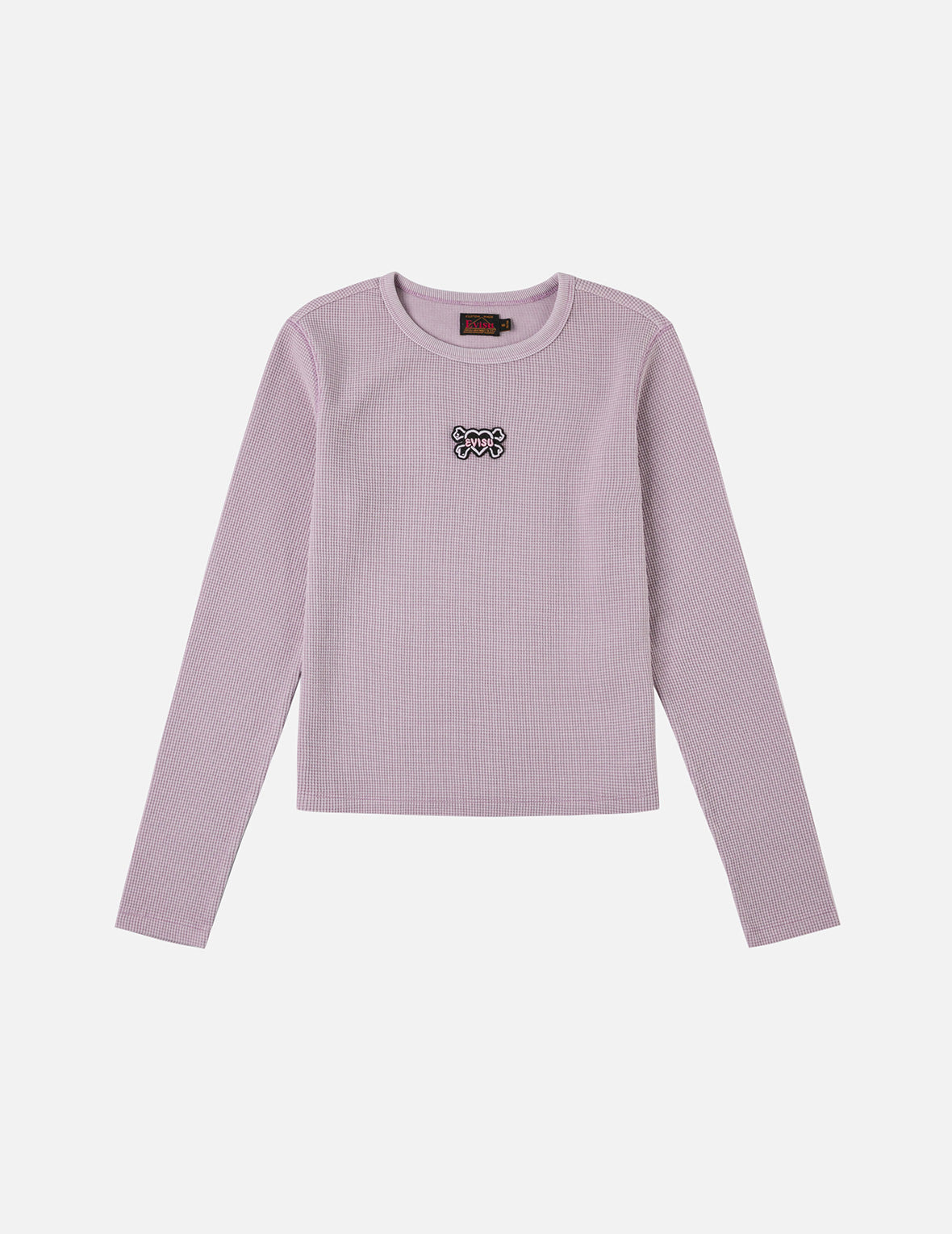 Heart-shaped Skull EVISU Patch Embroidery Fashion Fit Long-sleeve Top - 3