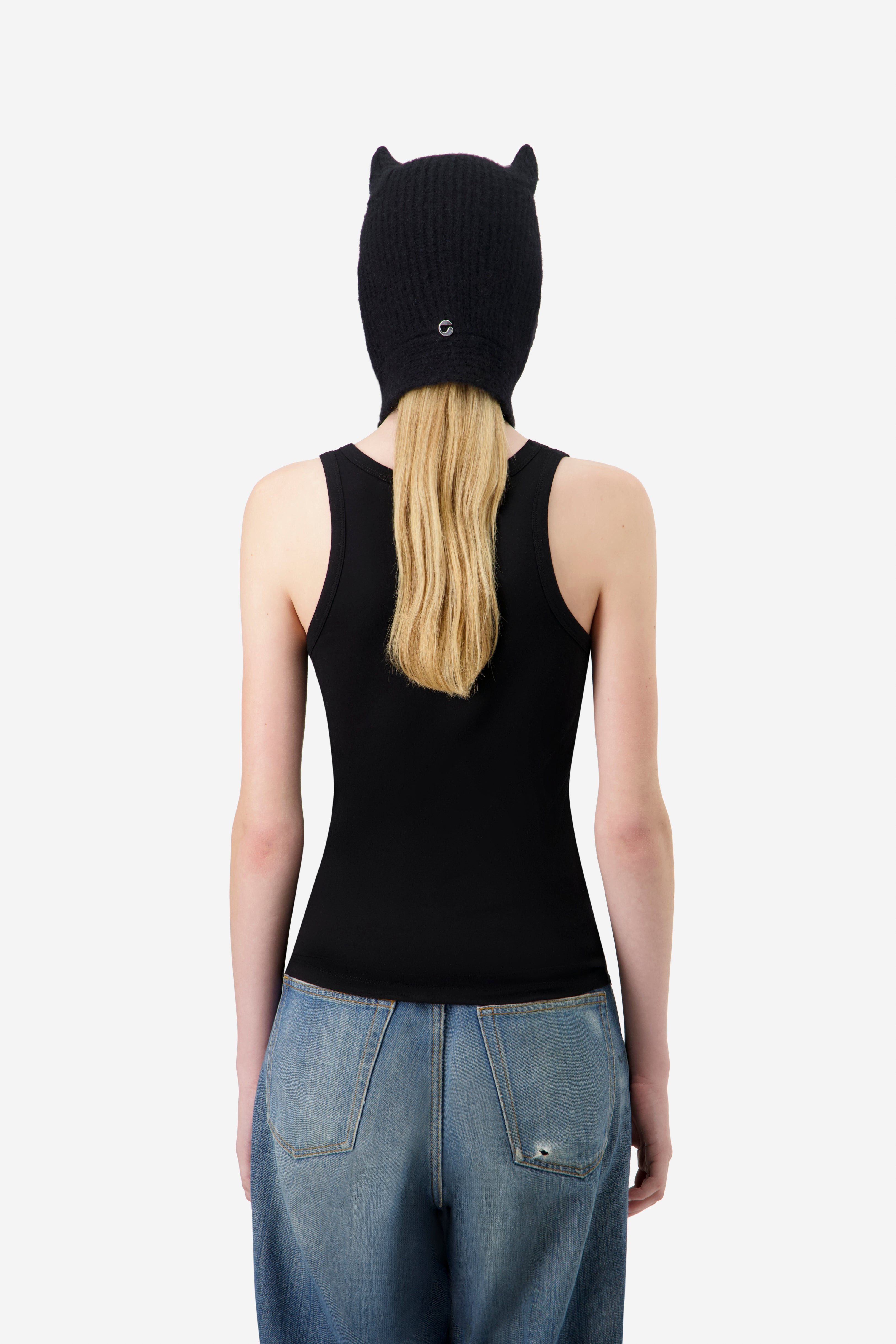 Knitted Horn Beanie - 4