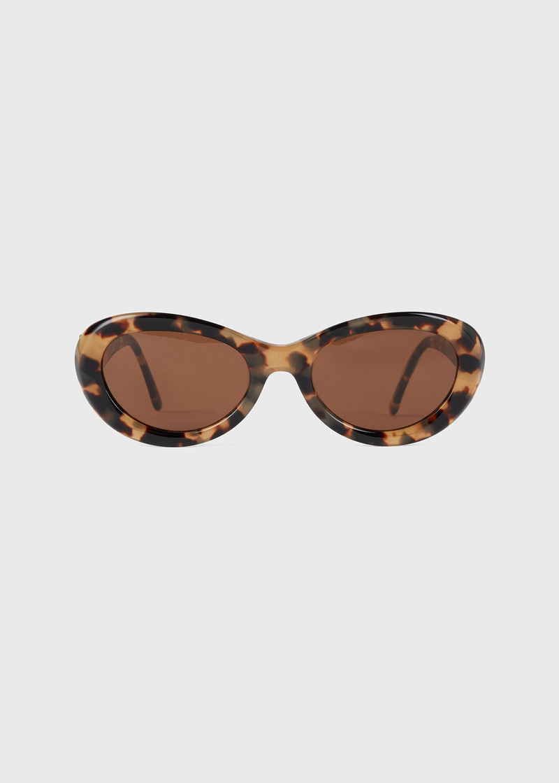 Oval sunglasses tortoise 7