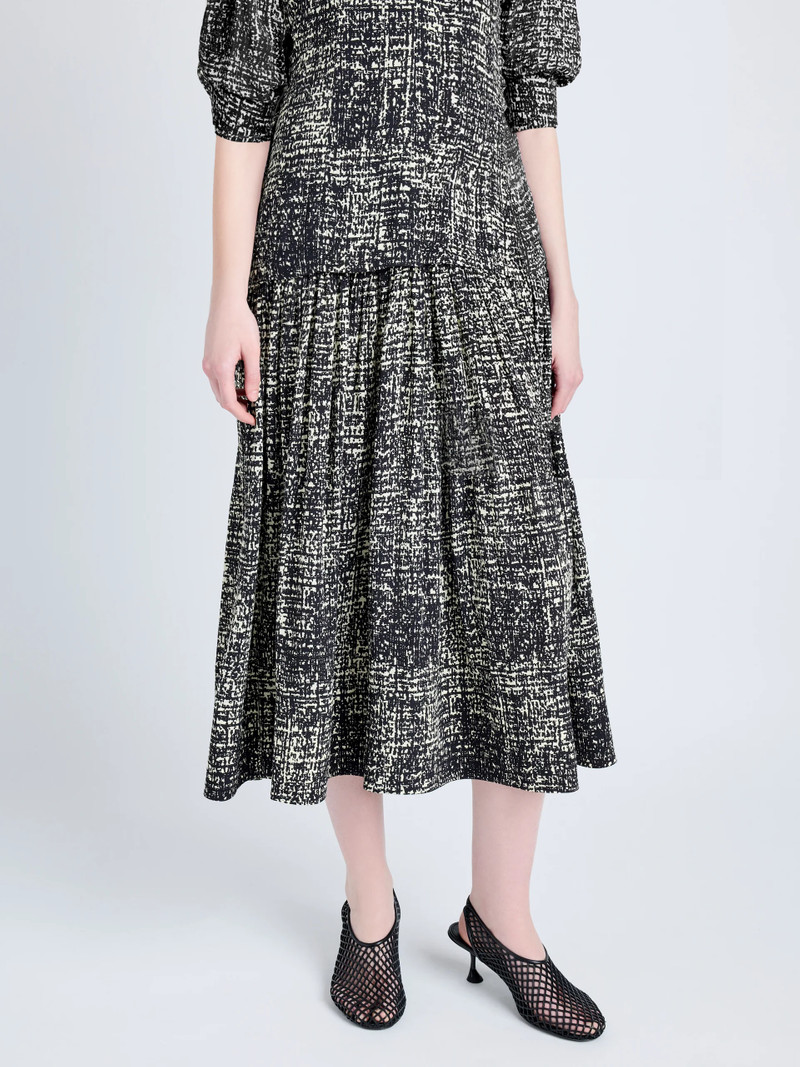 Harlow Dress in Printed Viscose Crepe 3