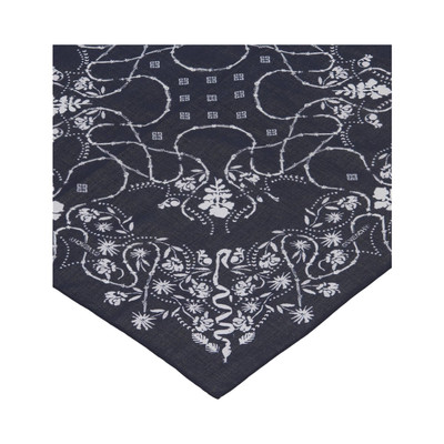 Givenchy Givenchy Barbed Wire Bandana Printed Scarf 'Navy' outlook