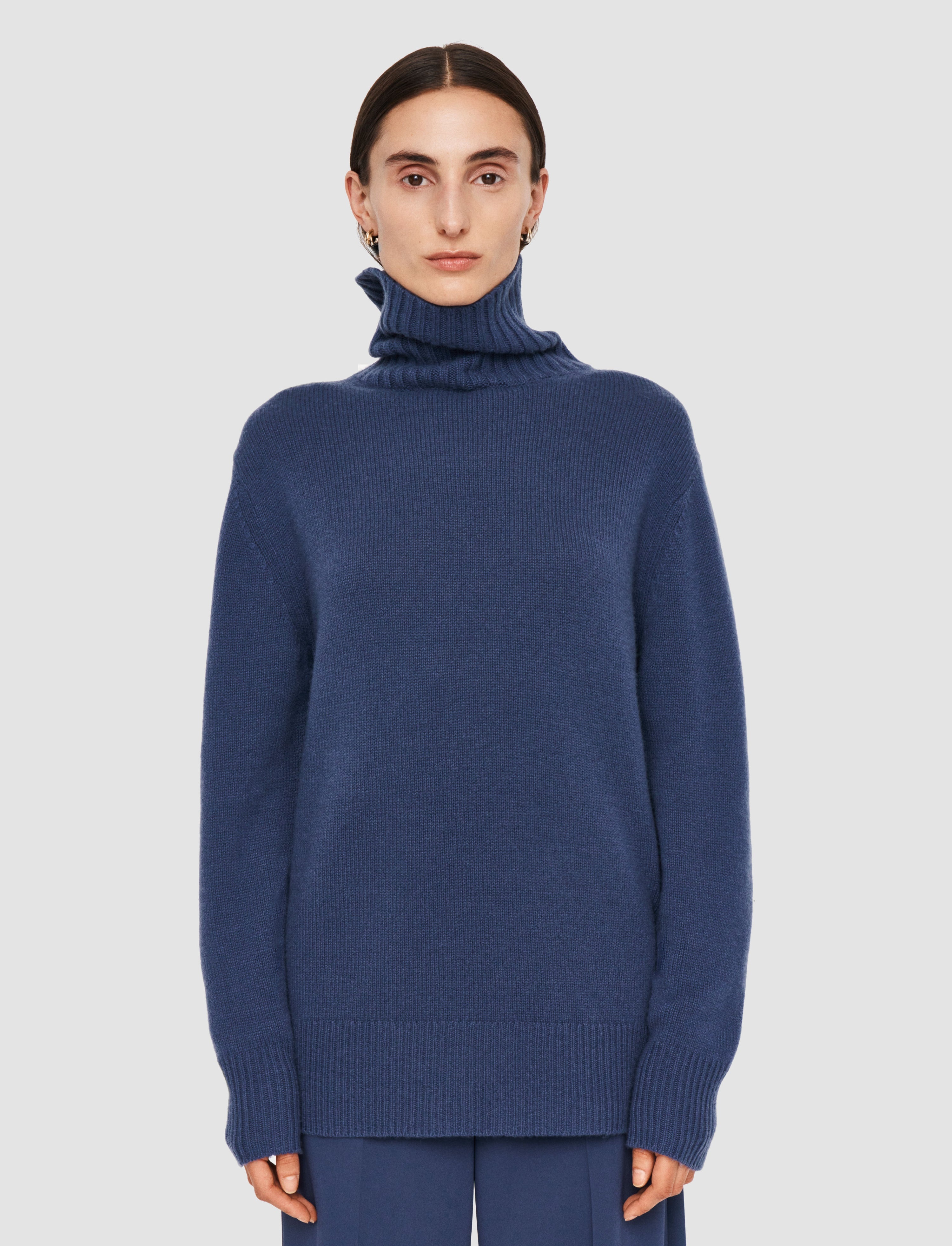 Open Cashmere High Neck Jumper - 3