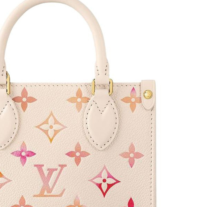 (WMNS) LOUIS VUITTON OnTheGo BB Monogram Empreinte Handbag 'Sunrise Aquarelle' M47115 5