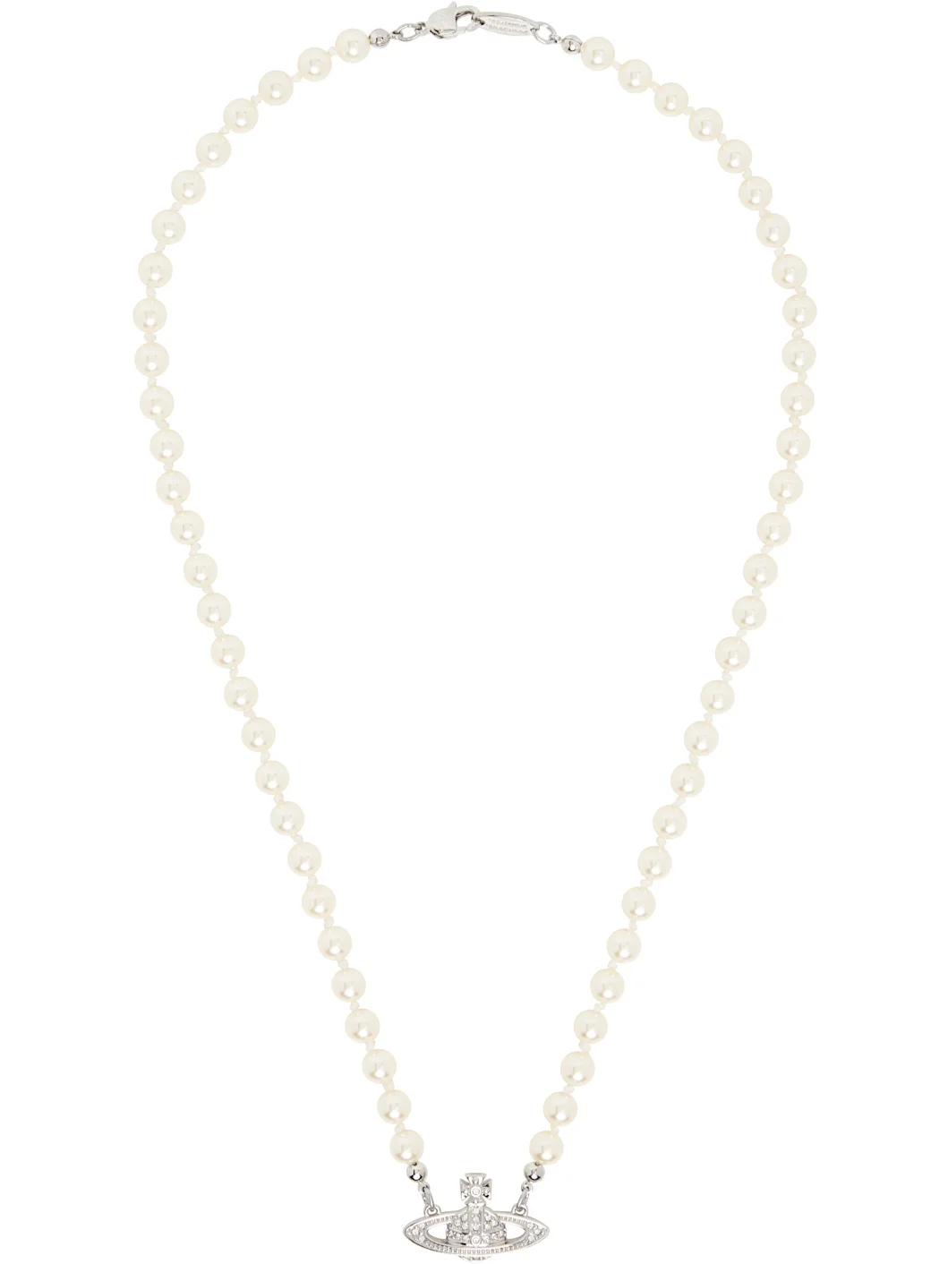 Mini Bas Relief Pearl Necklace - 1