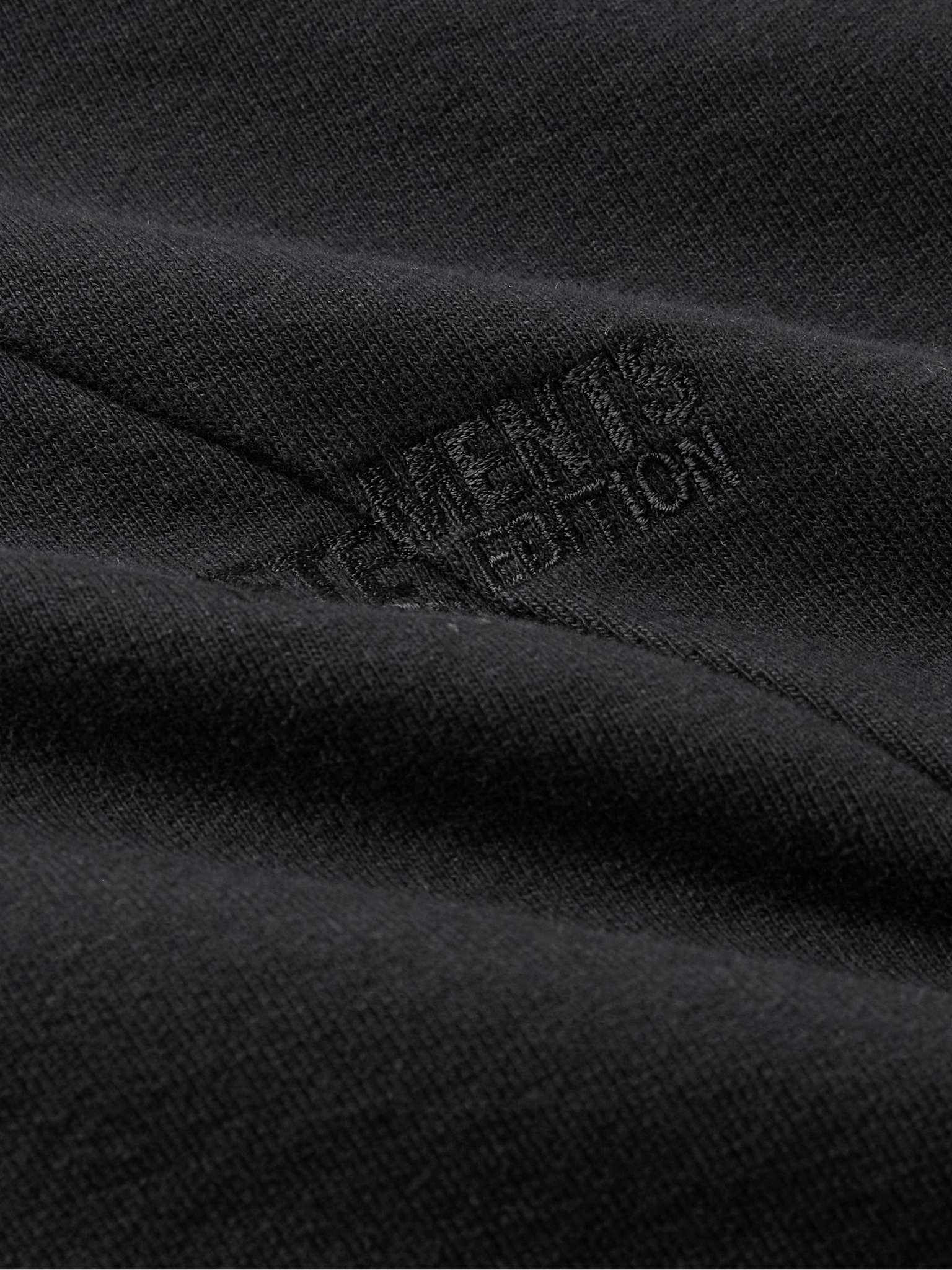 Logo-Embroidered Cotton-Blend Jersey Hoodie - 3