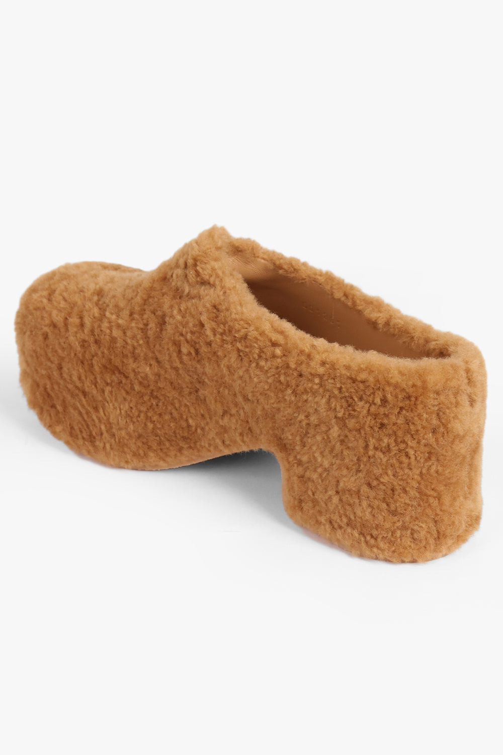 TEXTURED 40MM CLOG MULES | TAN - 3