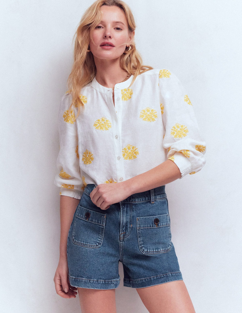 BODEN Primrose Denim Shorts-Mid Vintage outlook
