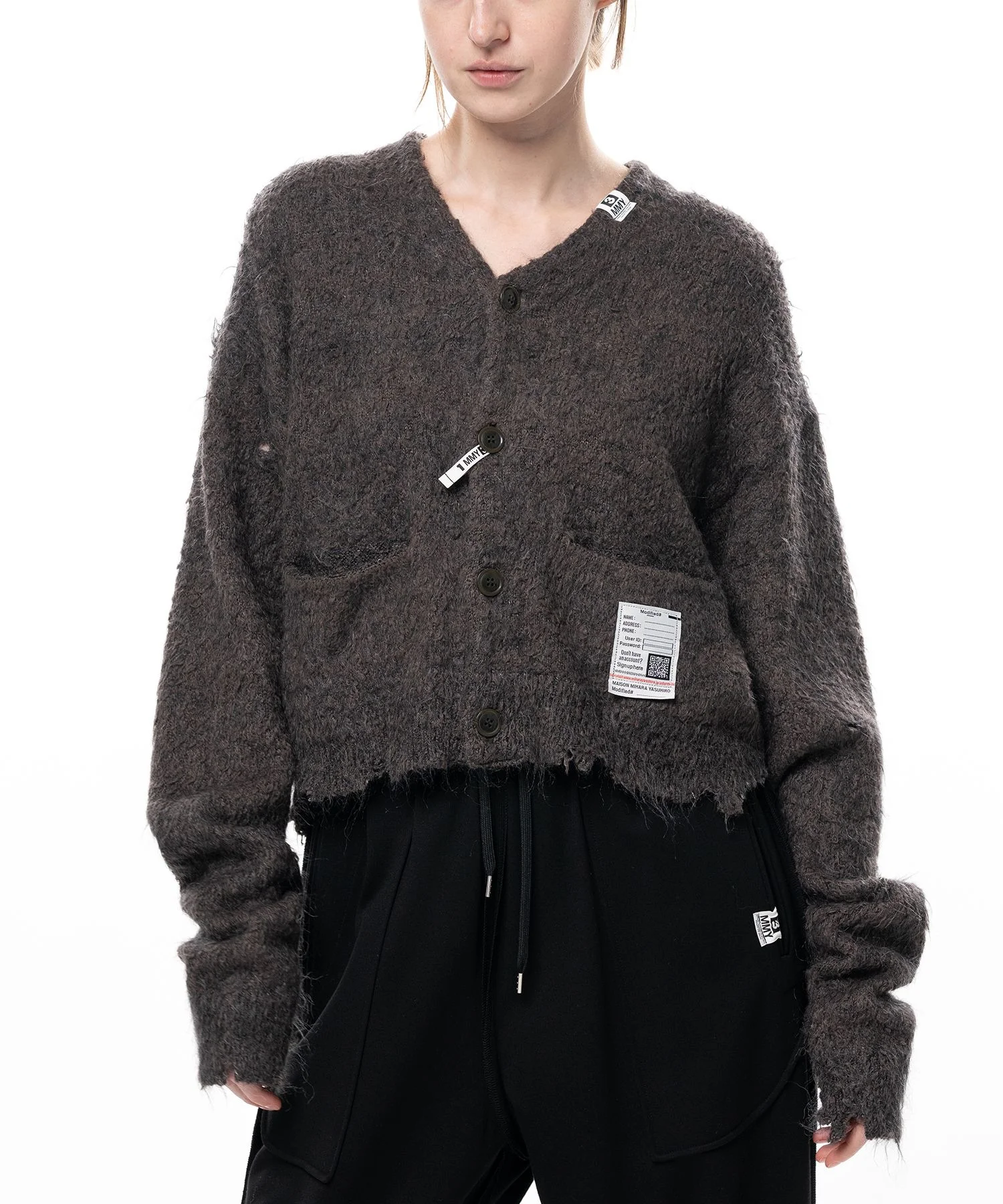 Mohair Knit Cardigan - 1