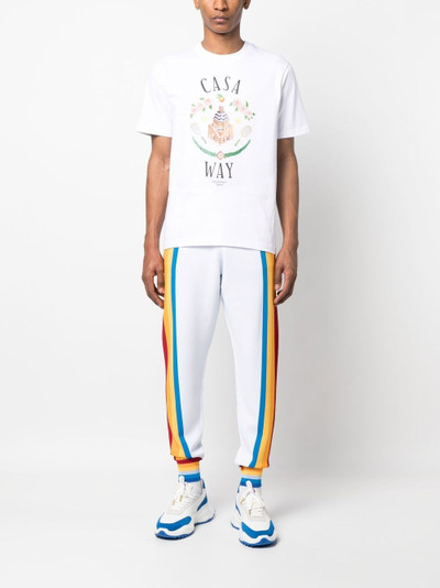 CASABLANCA striped track pants outlook