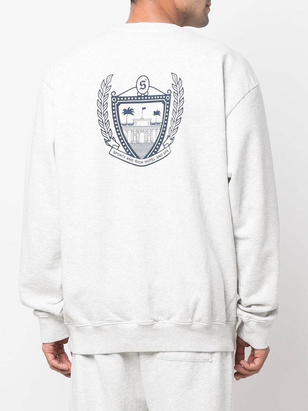 logo crew-neck sweatshirt - 5