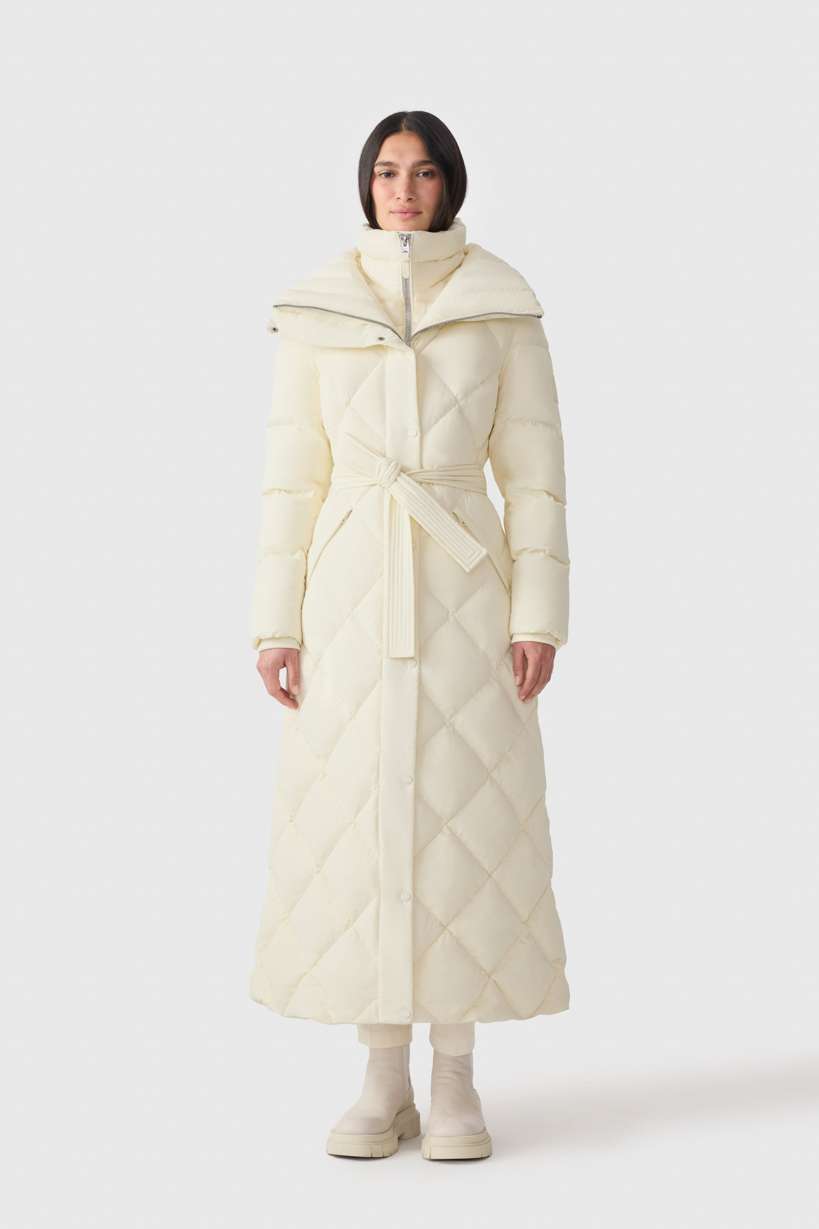 LAURELLA 2-in-1 Light Down Belted Coat - 2
