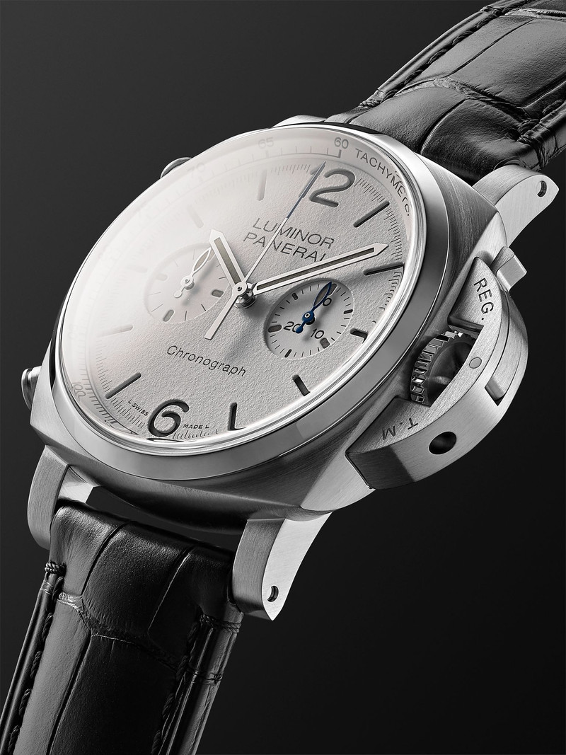 Luminor Chrono Automatic Flyback Chronograph Stainless Steel Watch, Ref. PAM1218 White 3