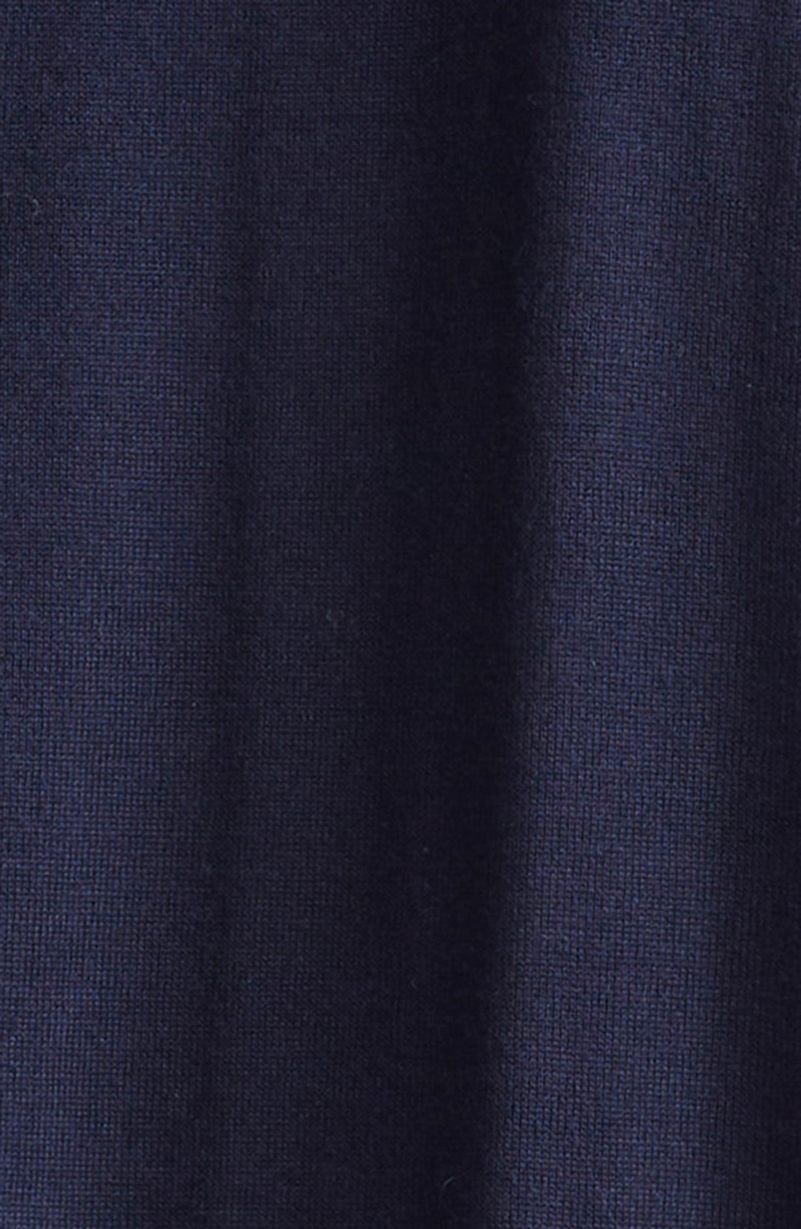 Dries Van Noten Tishana Merino Wool V-Neck Sweater in Navy at Nordstrom - 7