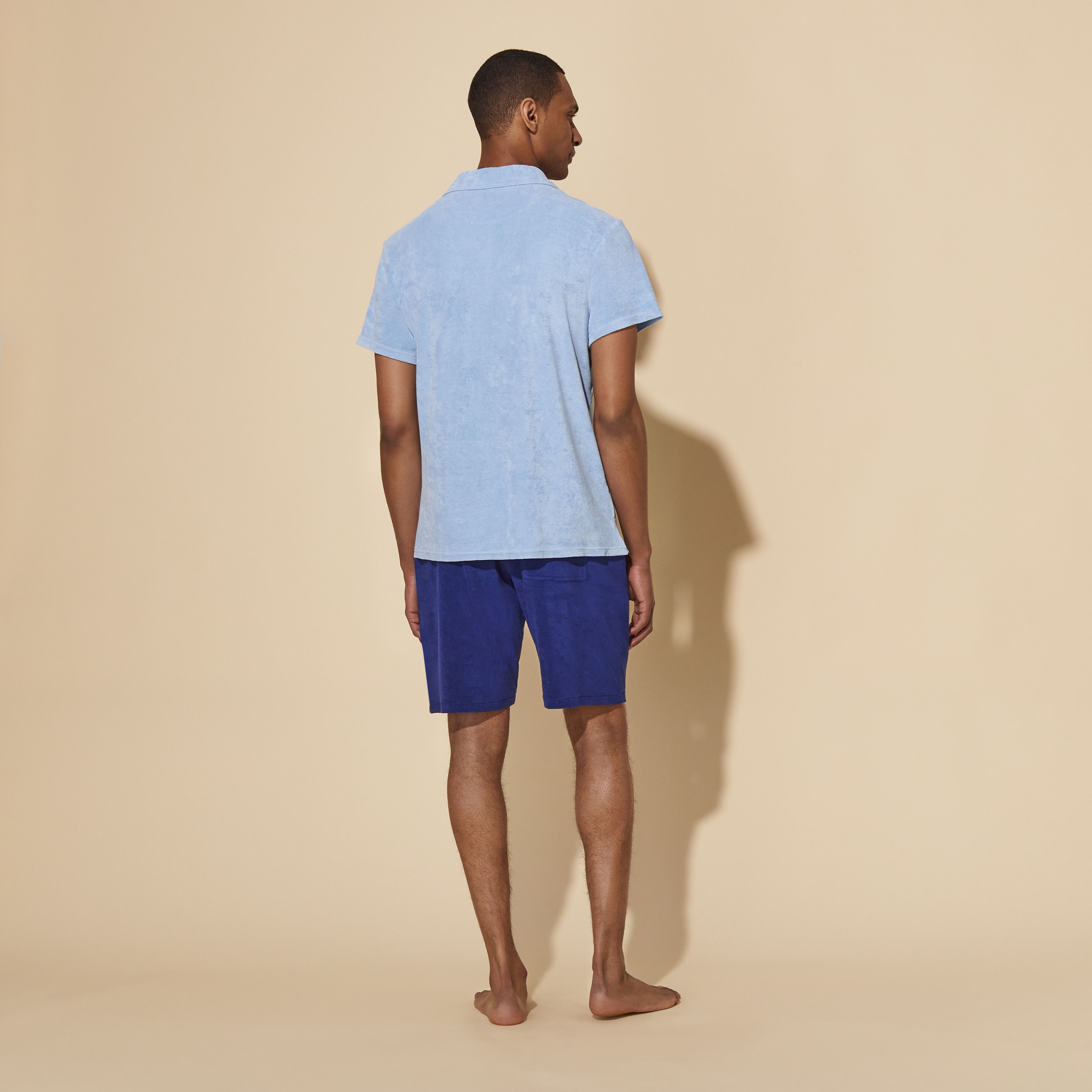Men Bowling Terry Shirt Solid Mineral Dye - 4