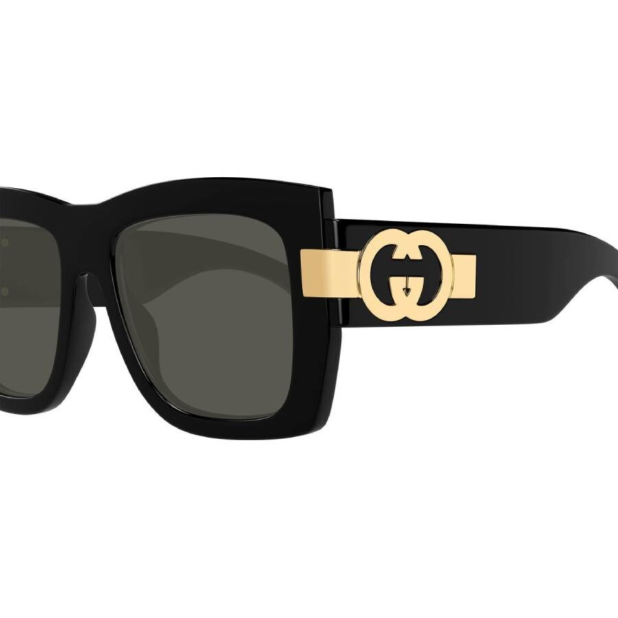 Gucci Grey Square Ladies Sunglasses GG1688S 001 54 - 3