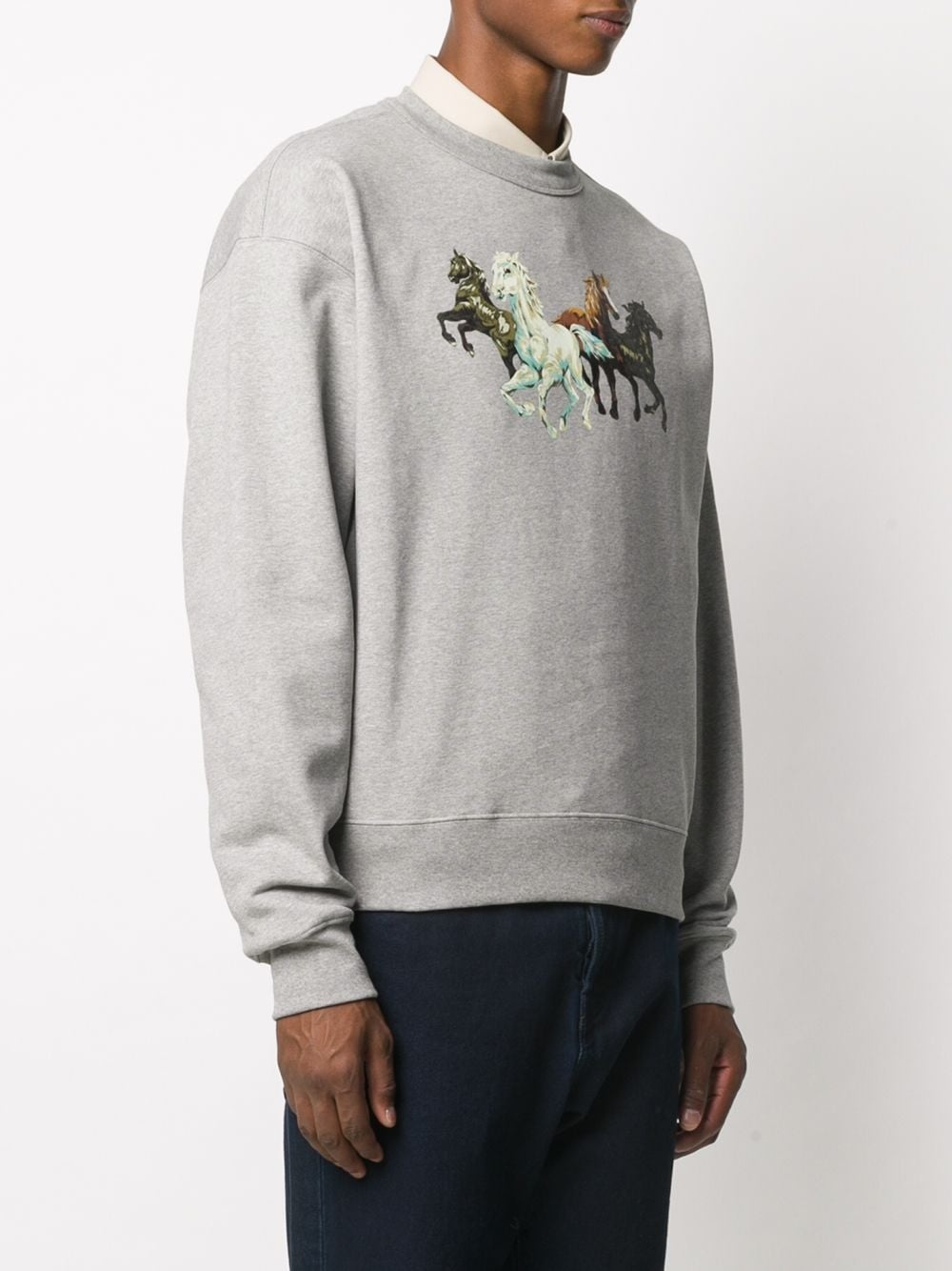 horse print sweatshirt - 3