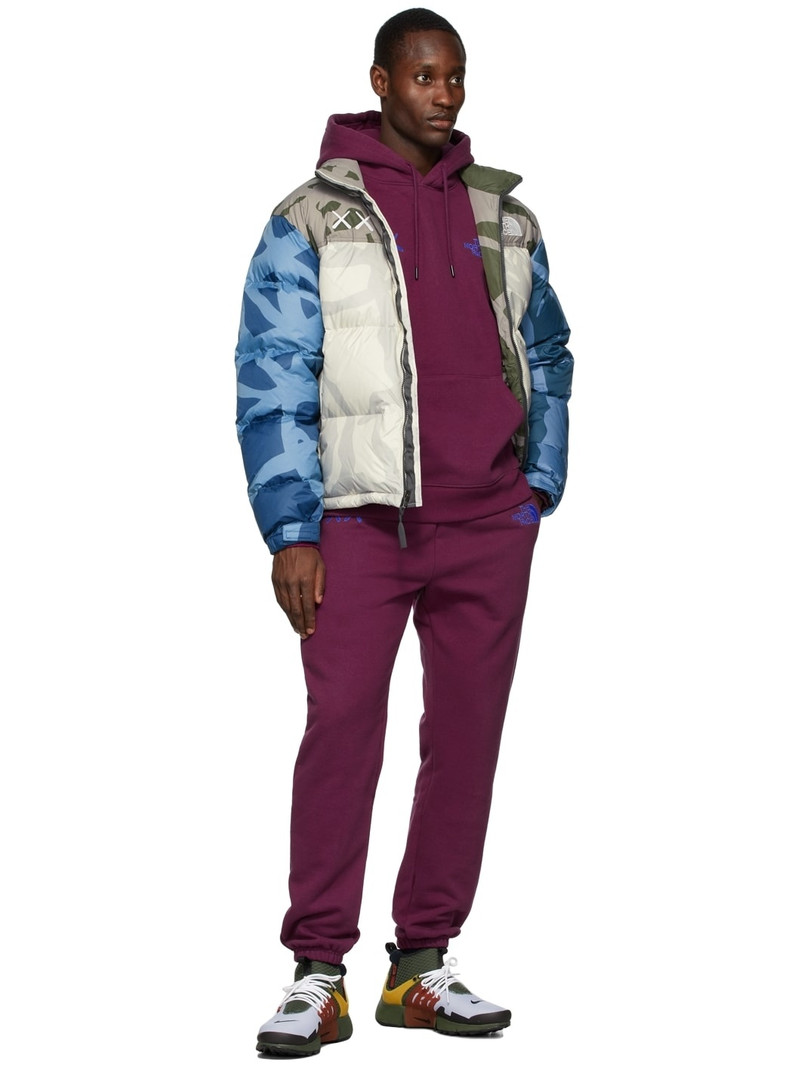 The North Face Purple KAWS Edition Logo Lounge Pants outlook
