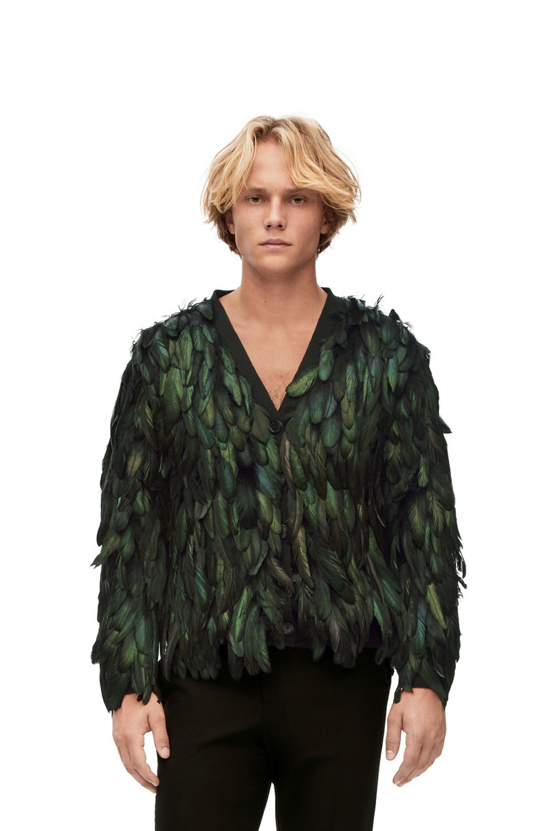 Howl cardigan in wool and feather 3