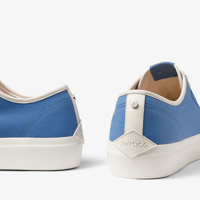 Palma/M
Denim and Latte Canvas Low-Top Trainers with Embroidered Logo 3