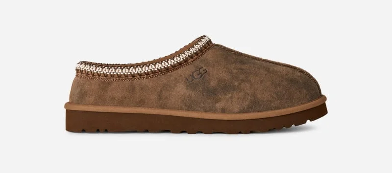 ® Men's Tasman Baxter Suede Slippers in Chestnut - 1