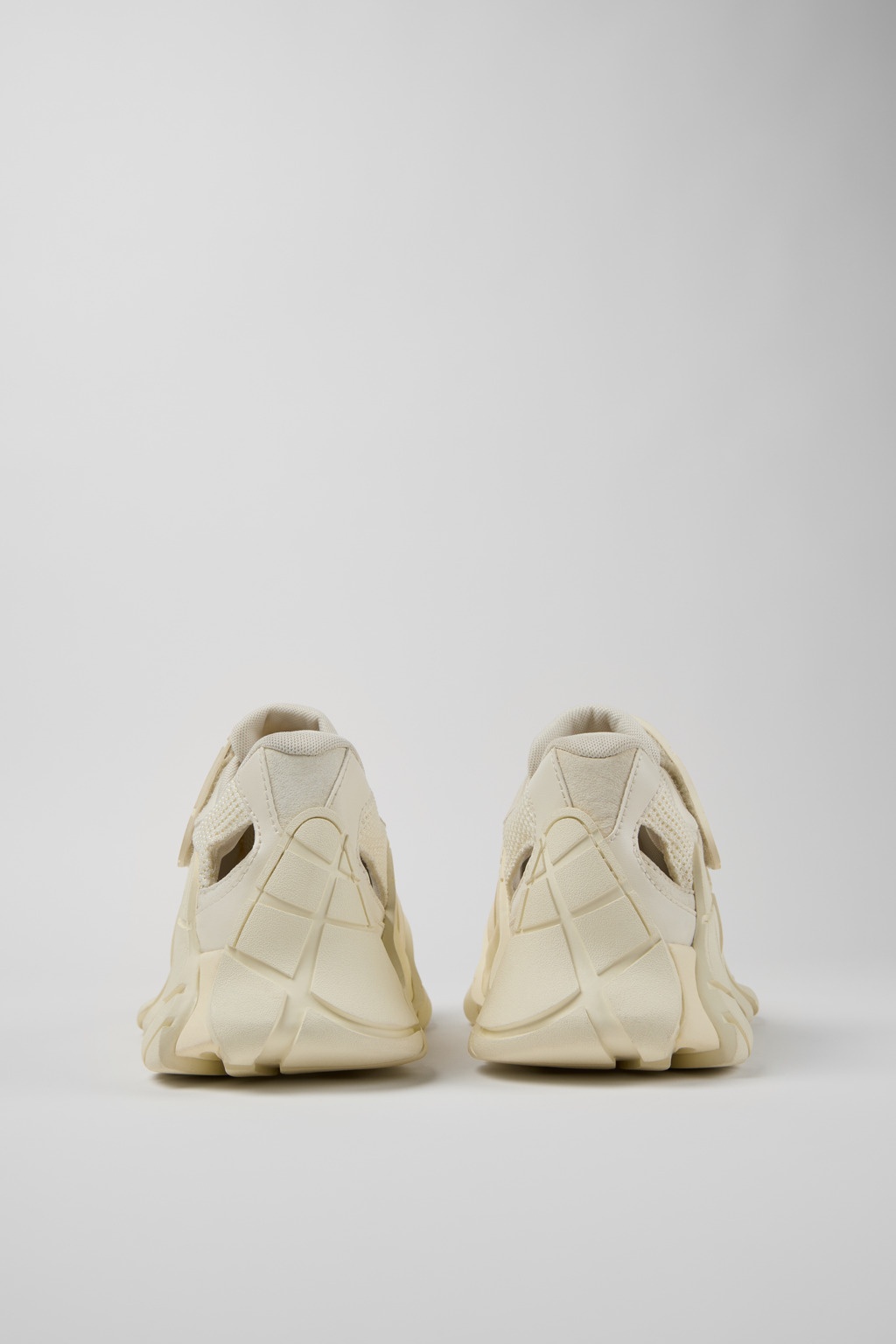 White Textile Sneakers - 3