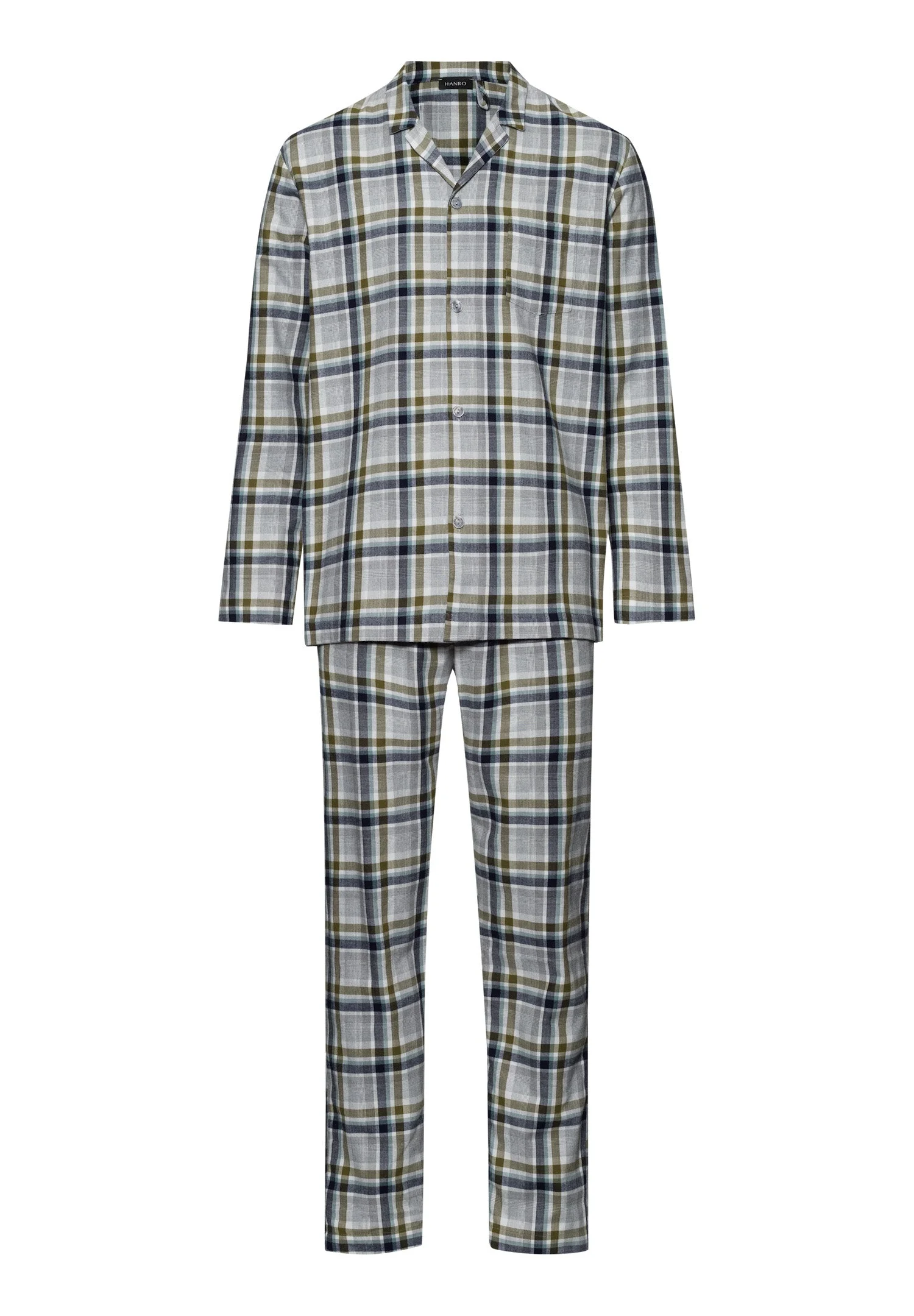 Cozy Comfort Cotton Flannel Button Front Pajama Set - 1