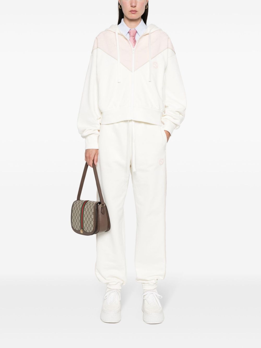 Interlocking G-patch cotton sweatshirt - 2