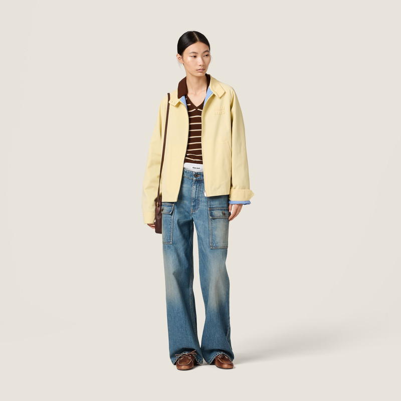 Miu Miu Poplin blouson jacket outlook