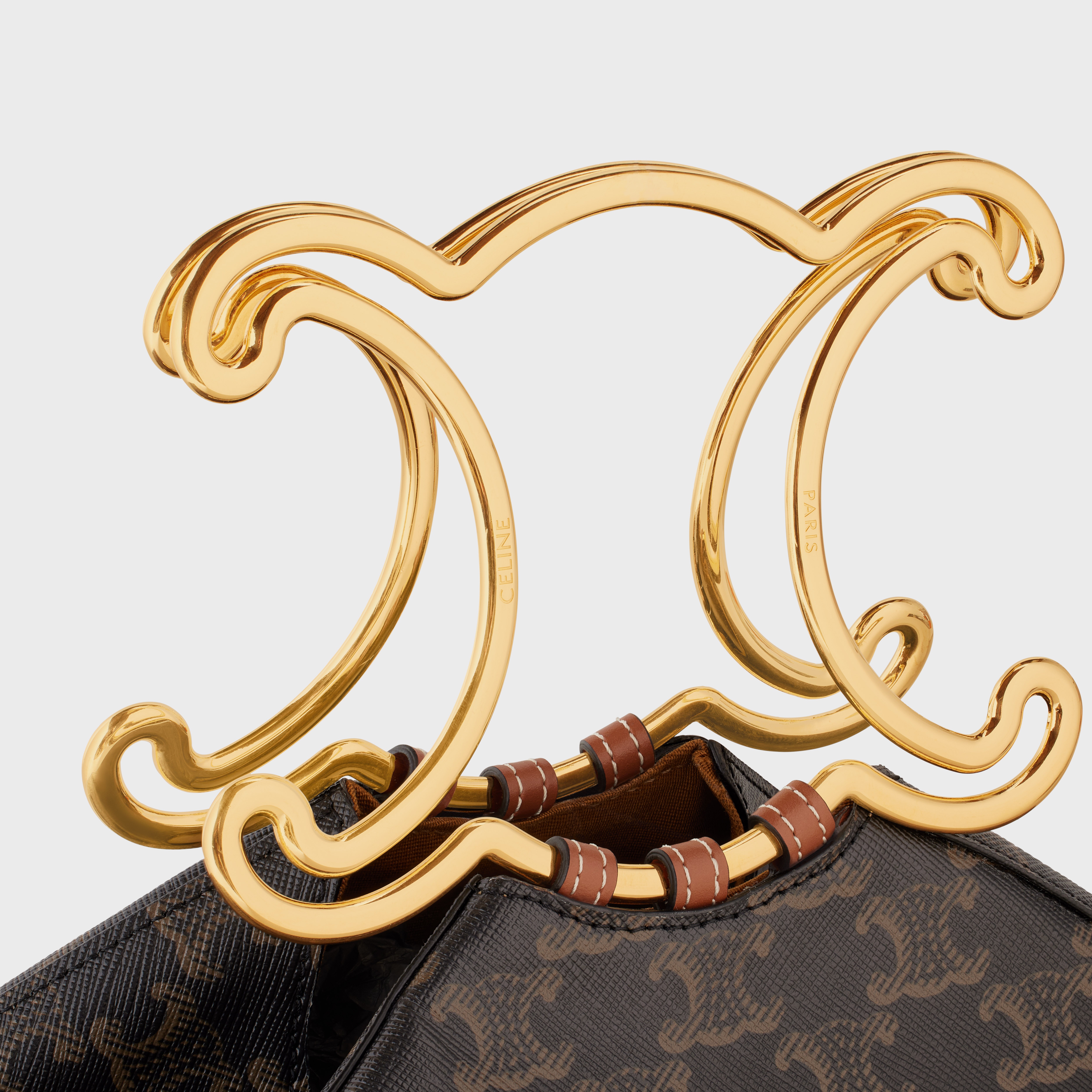 Triangle Triomphe Frame in Triomphe Canvas and calfskin - 5