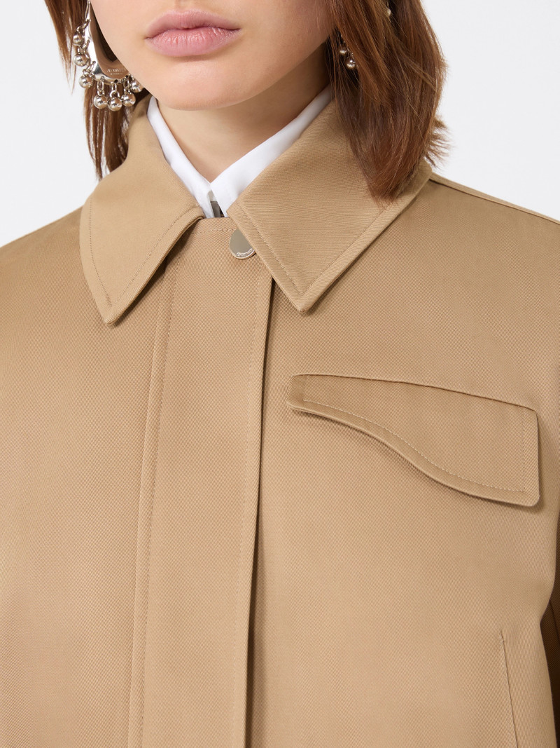 FINANZA Boxy cotton jacket - BISCUIT 6