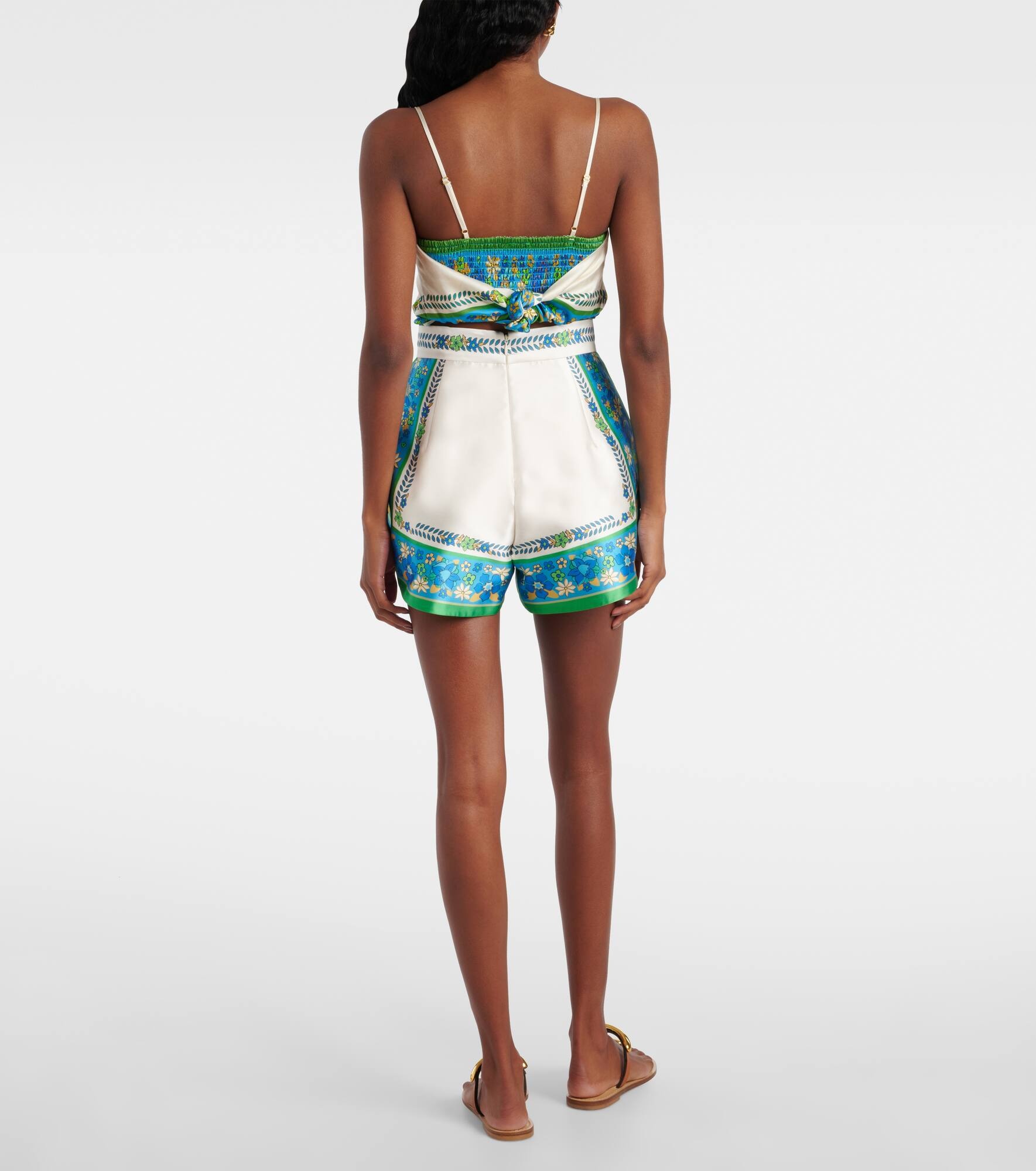 Vivianna printed high-rise shorts - 3